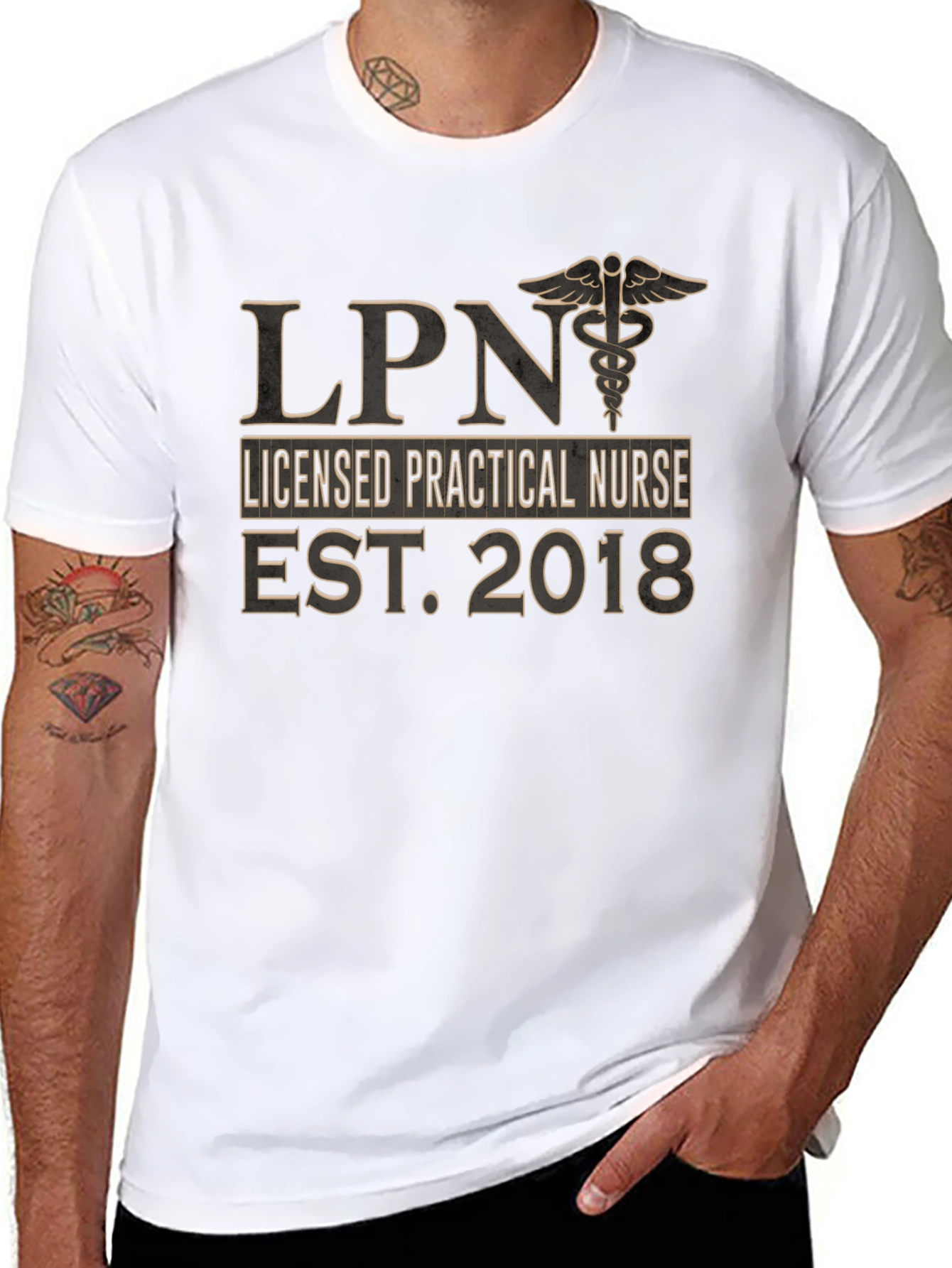 LPN Licensed Practical Nurse Est. 2018 T-Shirt