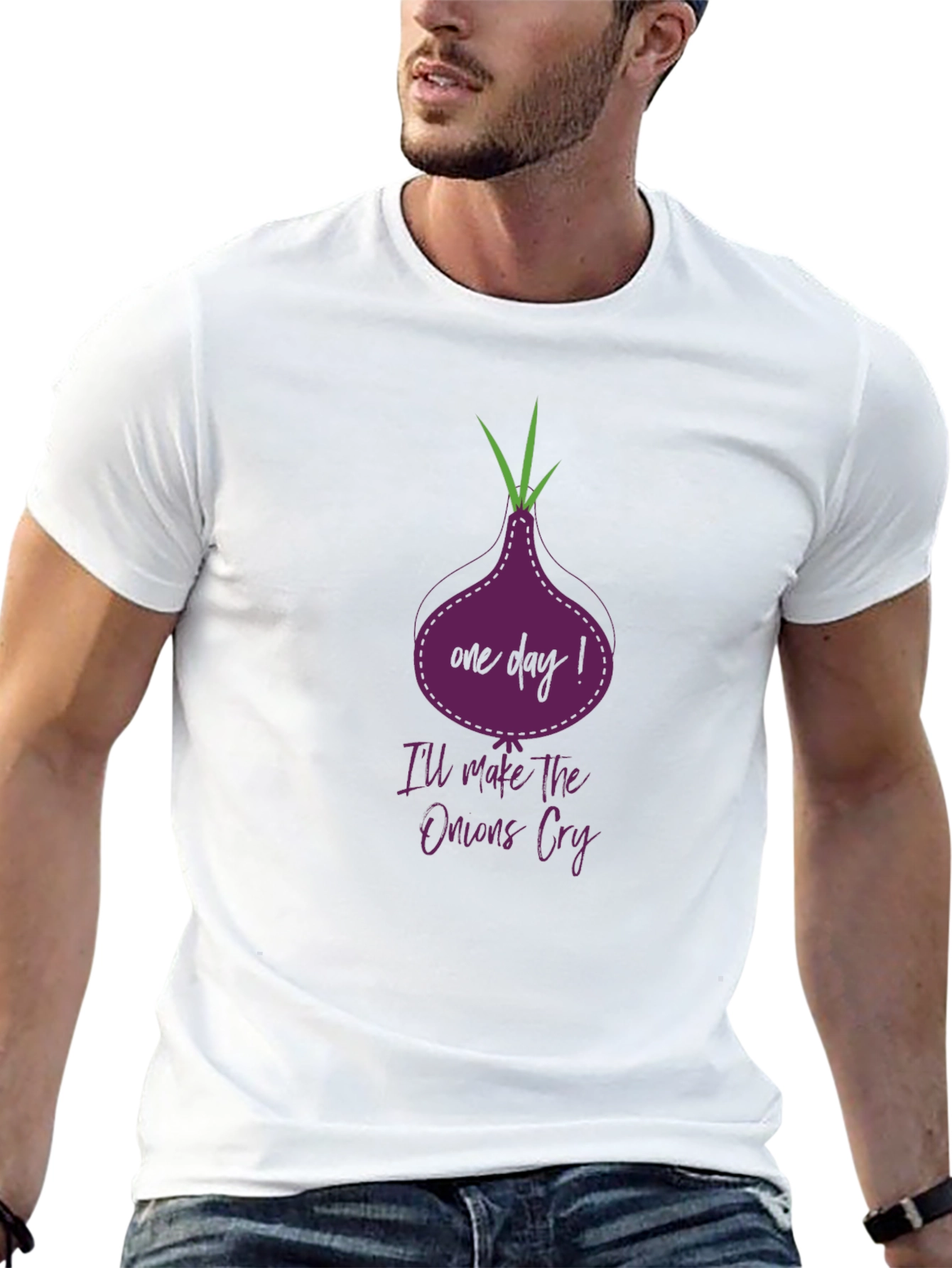 One Day Onion Graphic T-Shirt - Foodie Fun