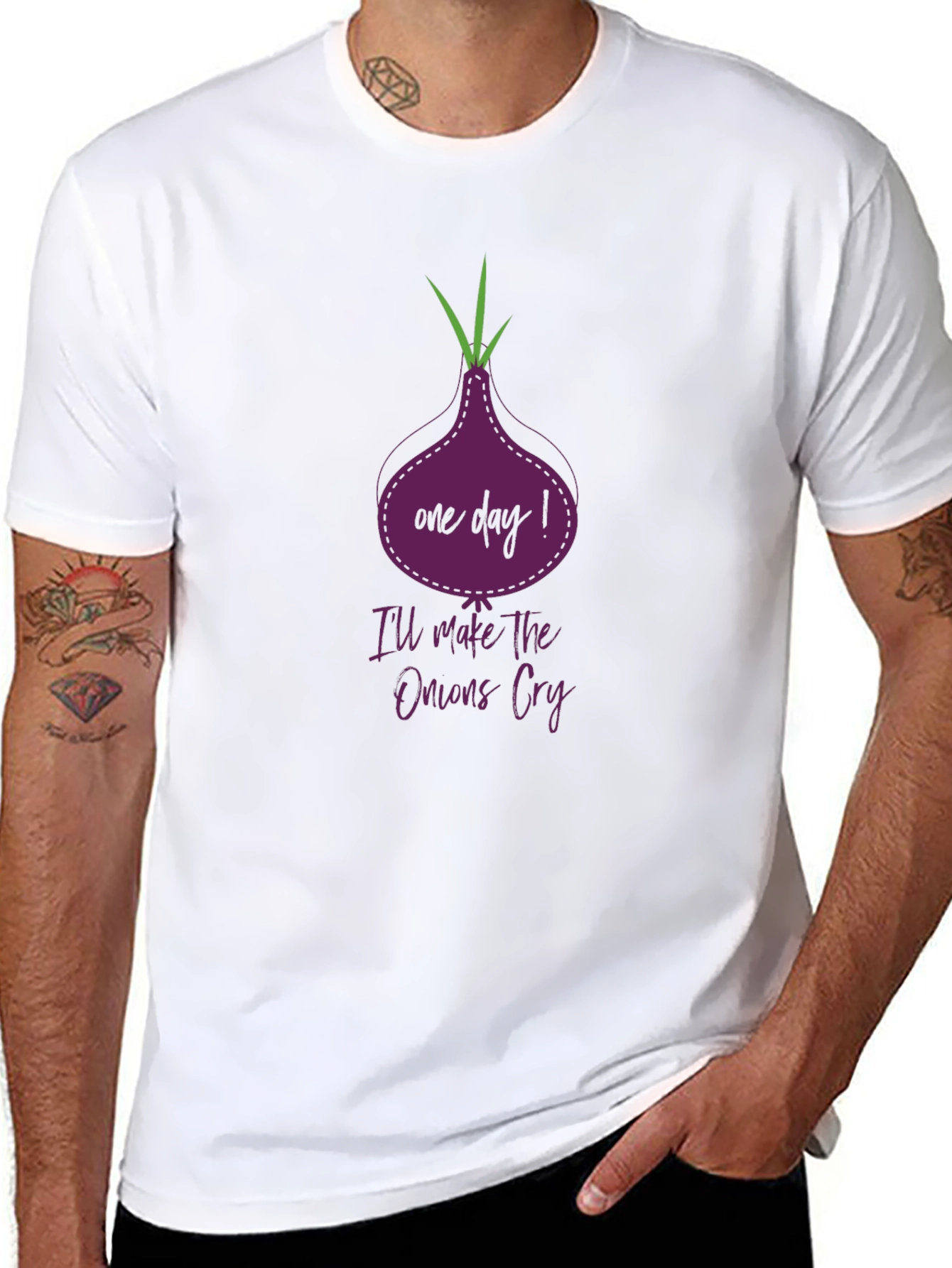 One Day Onion Graphic T-Shirt - Foodie Fun