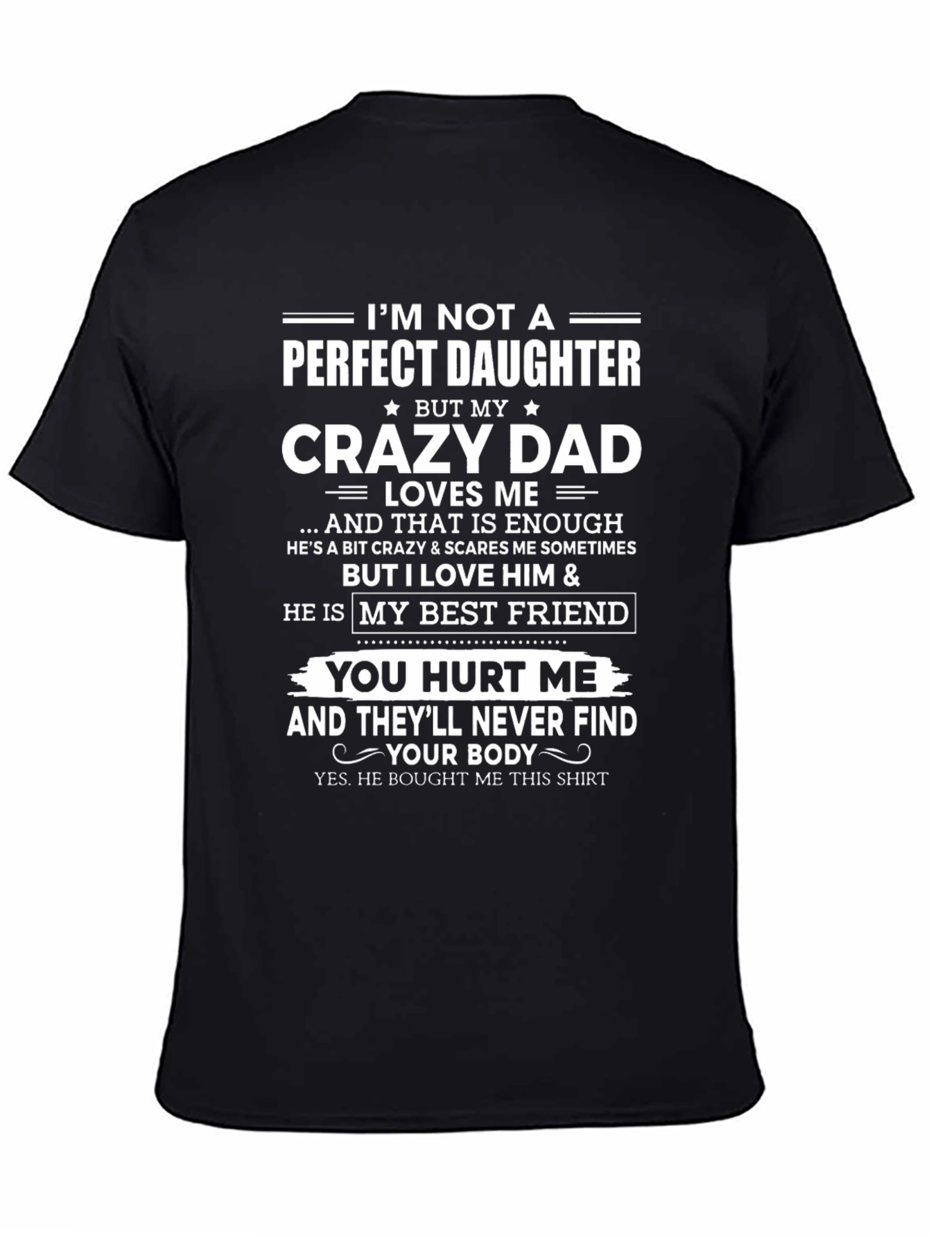 Crazy Dad Daughter T-Shirt Funny Gift