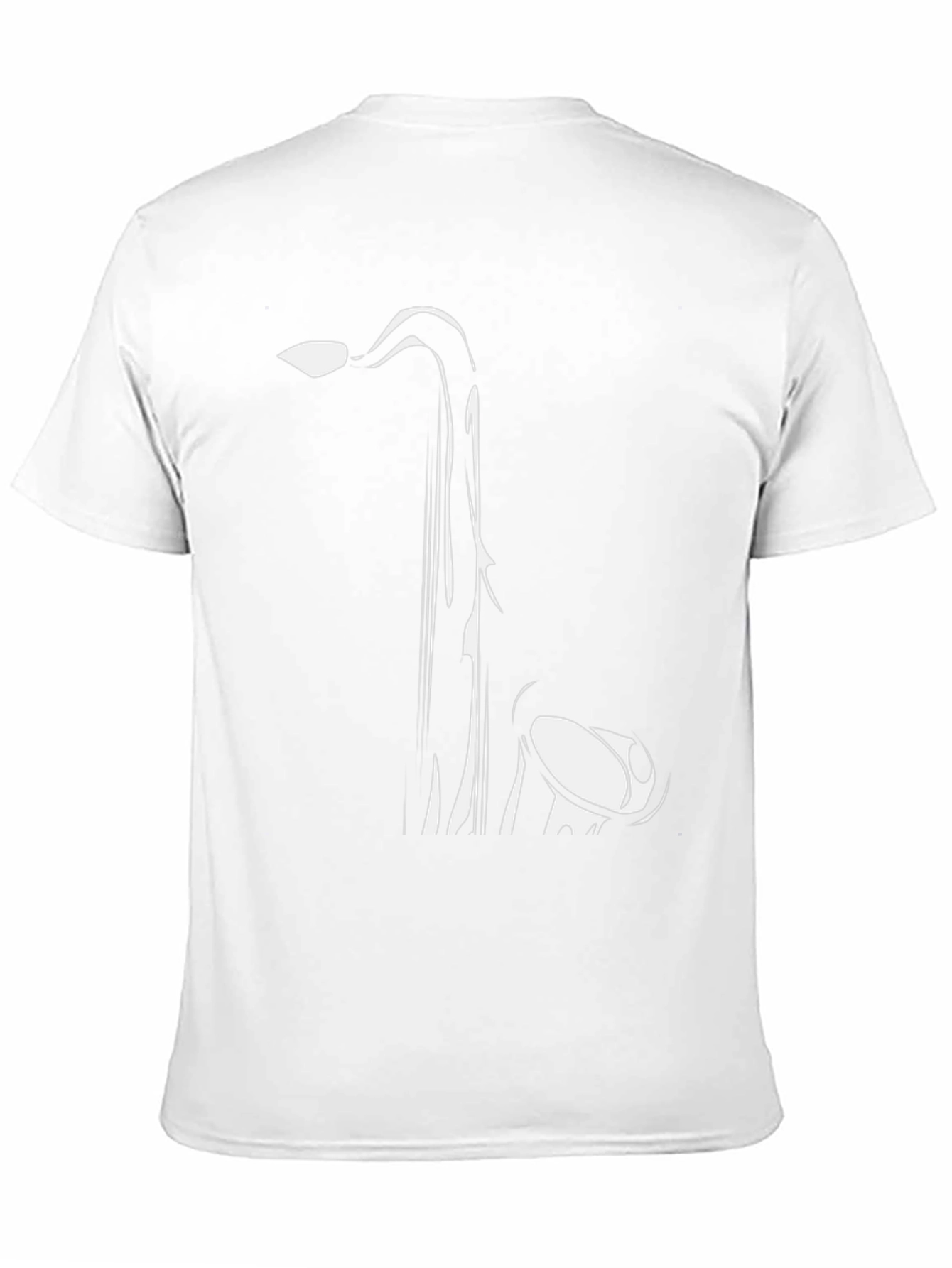 Saxophone Graphic Tee - Black Cotton Comfort