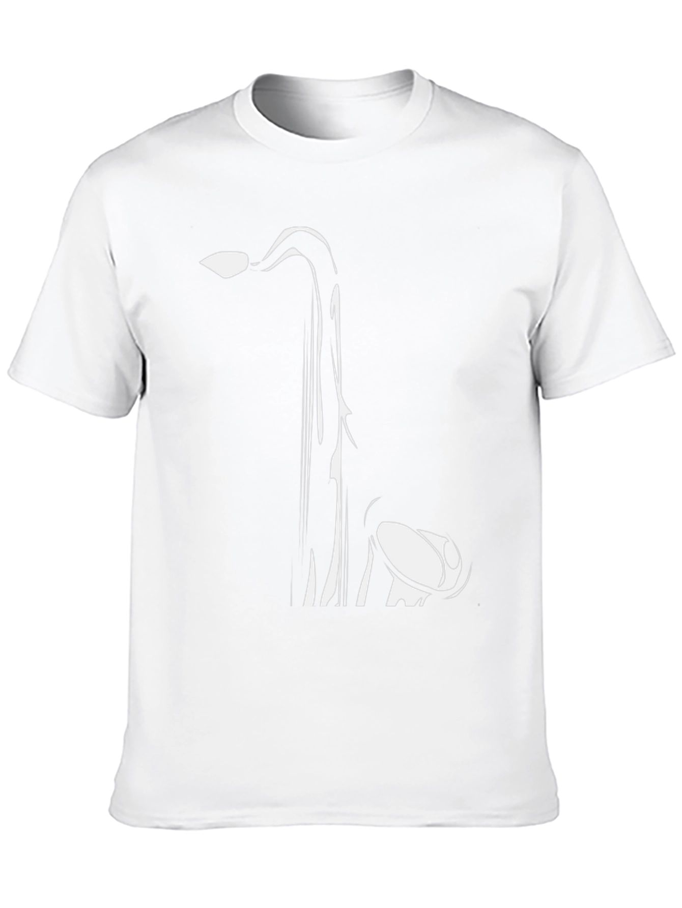 Saxophone Graphic Tee - Black Cotton Comfort
