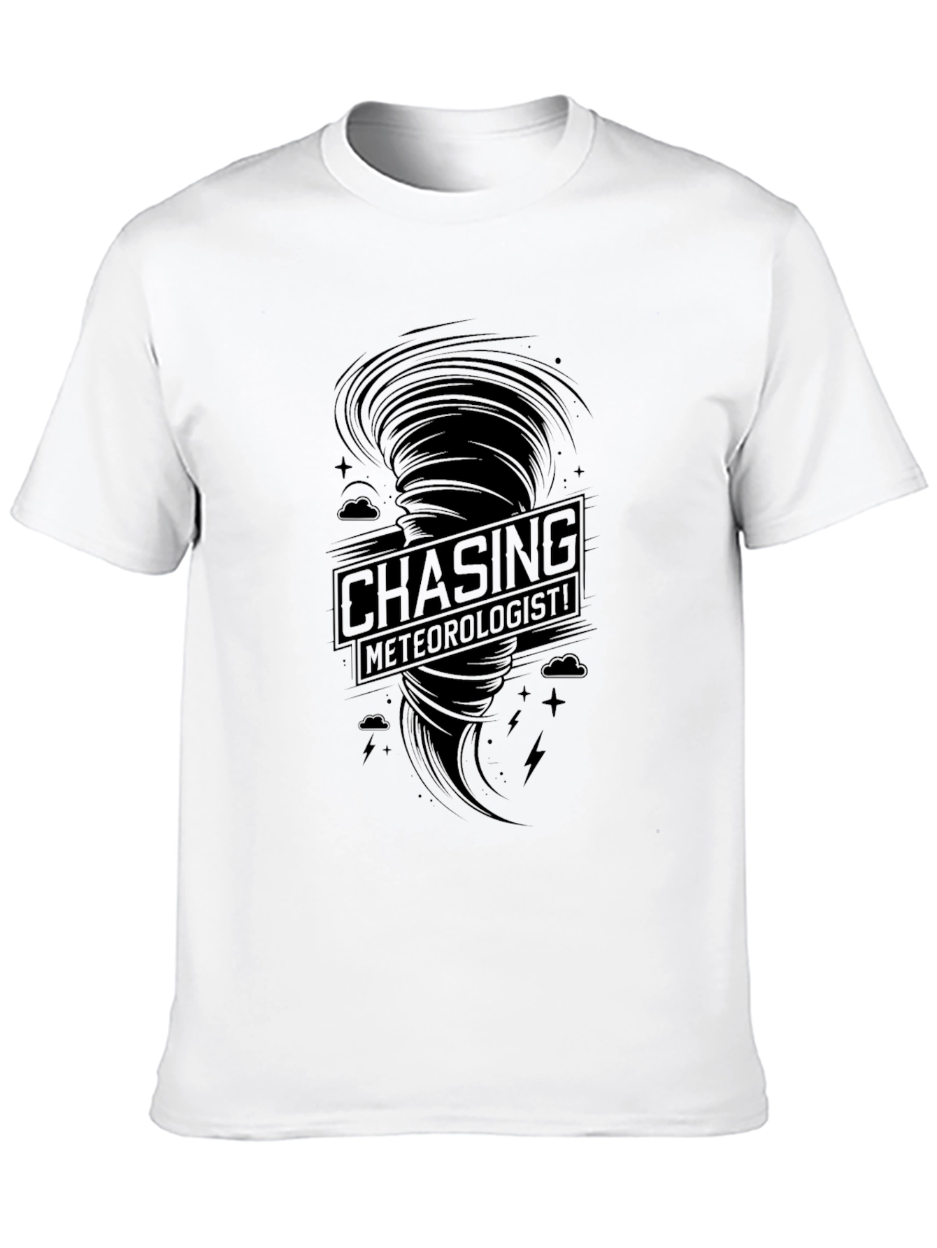 Chasing Meteorologists Graphic Tee - Black