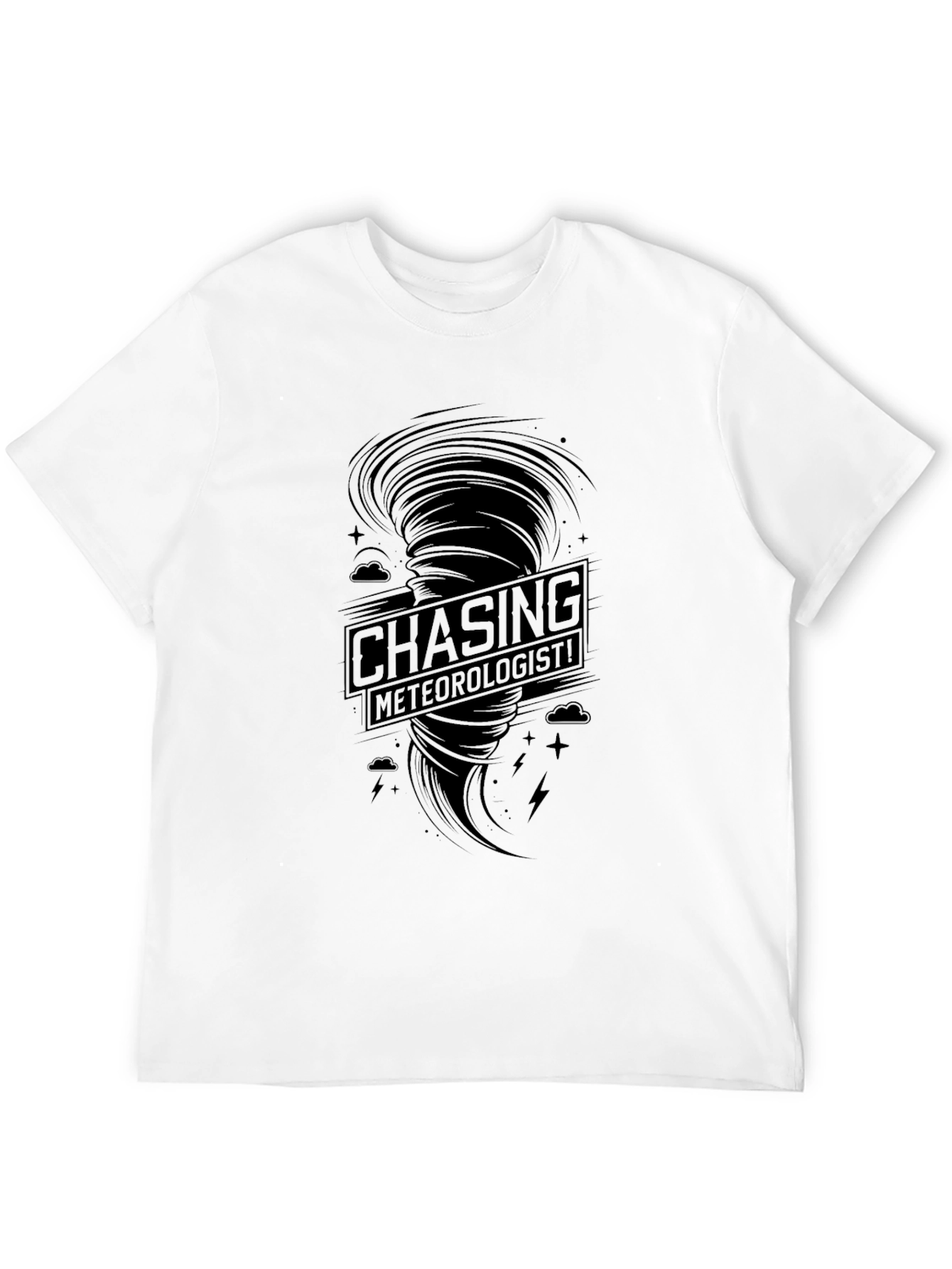 Chasing Meteorologists Graphic Tee - Black