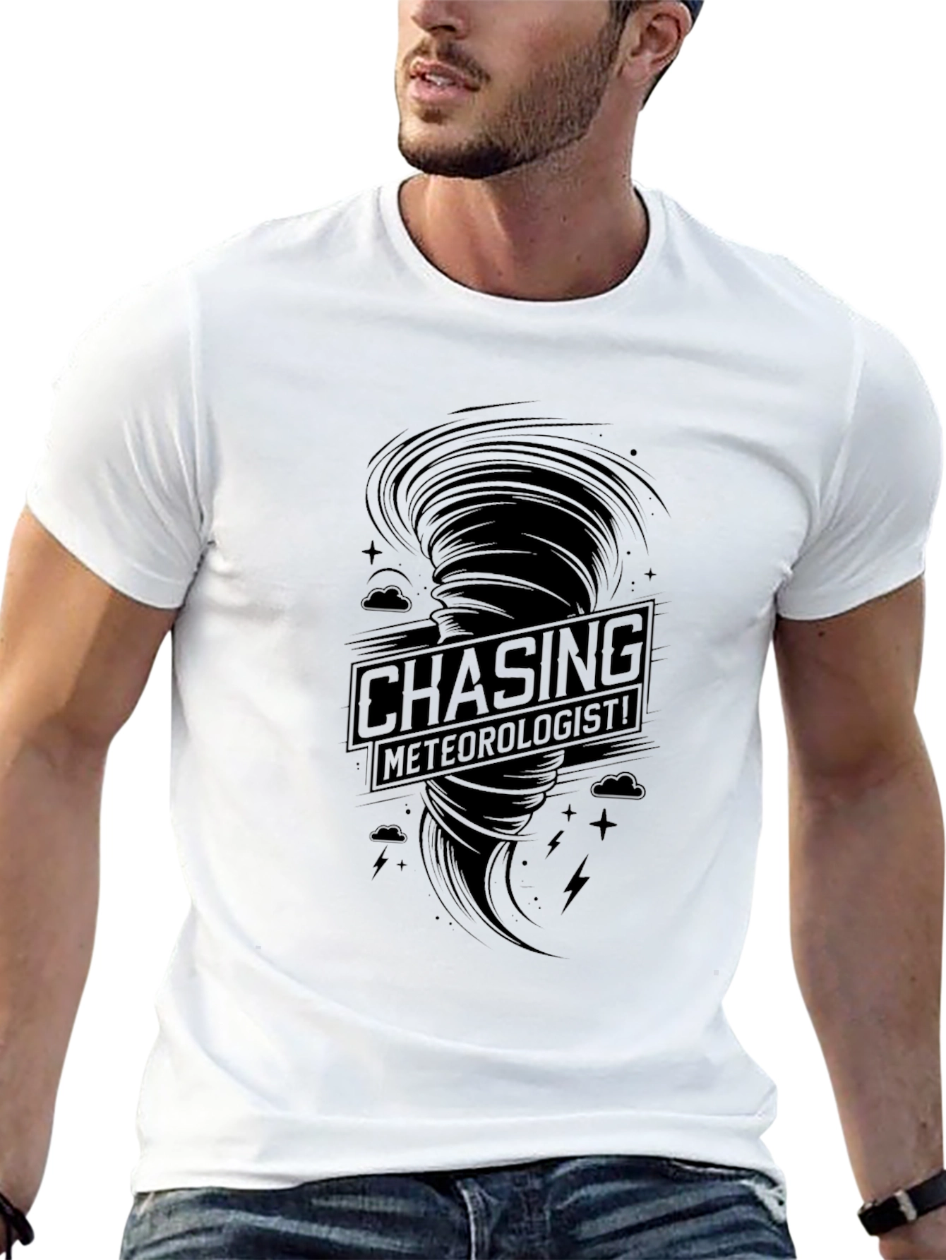 Chasing Meteorologists Graphic Tee - Black