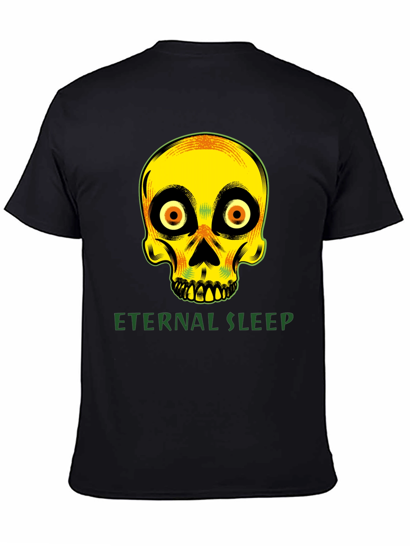Eternal Sleep Skull Graphic T-Shirt