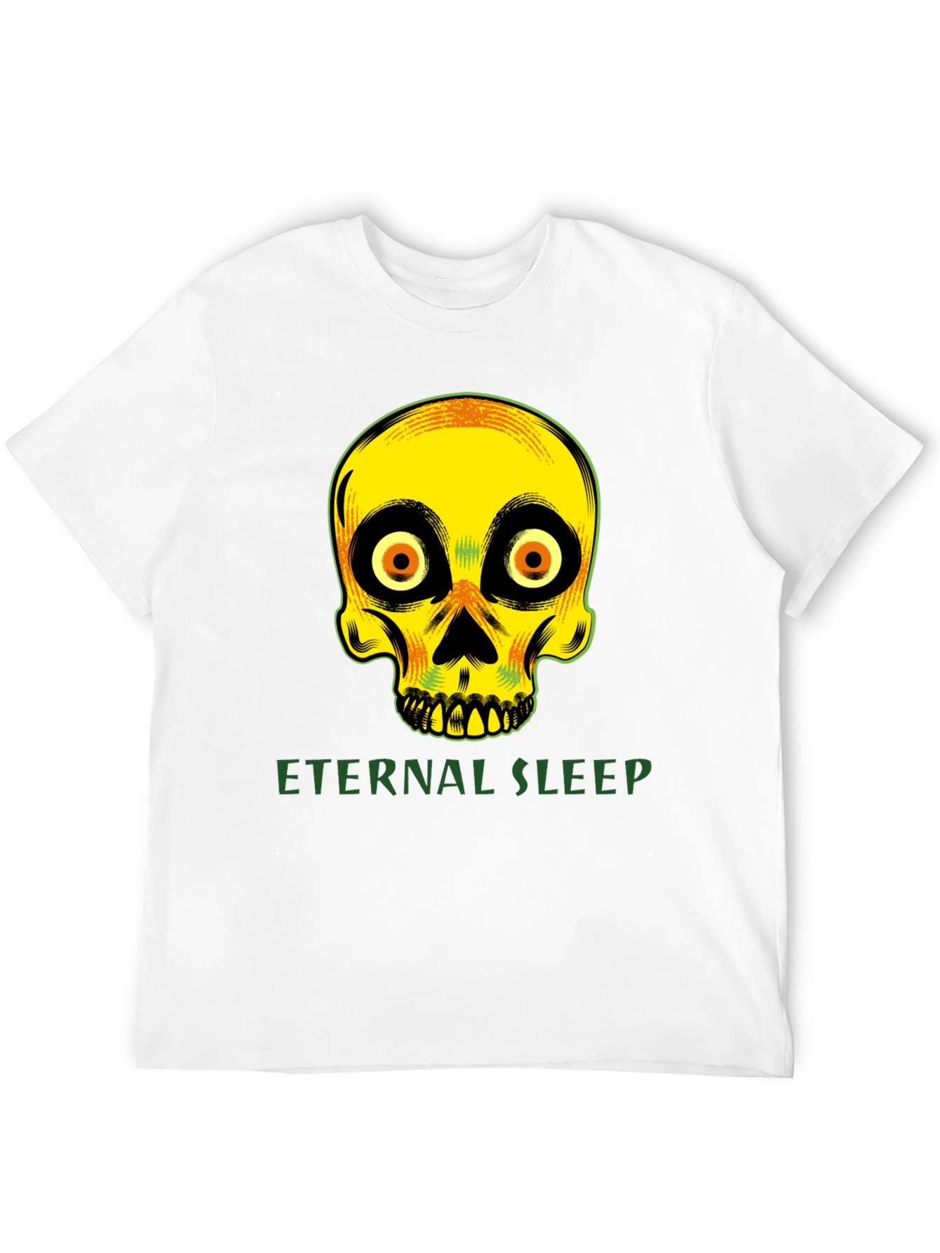 Eternal Sleep Skull Graphic T-Shirt