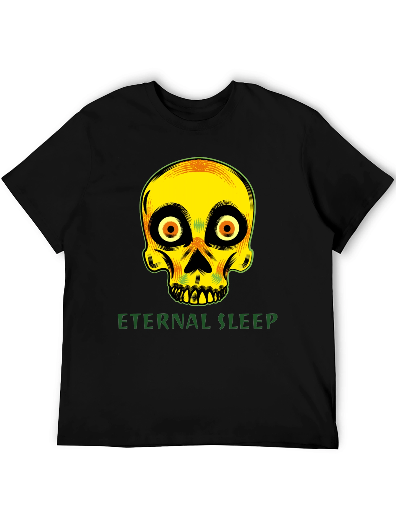 Eternal Sleep Skull Graphic T-Shirt