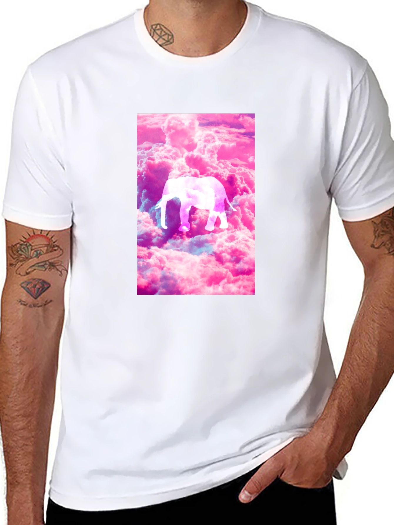 Elephant Cloud T-Shirt - Unique Graphic Tee