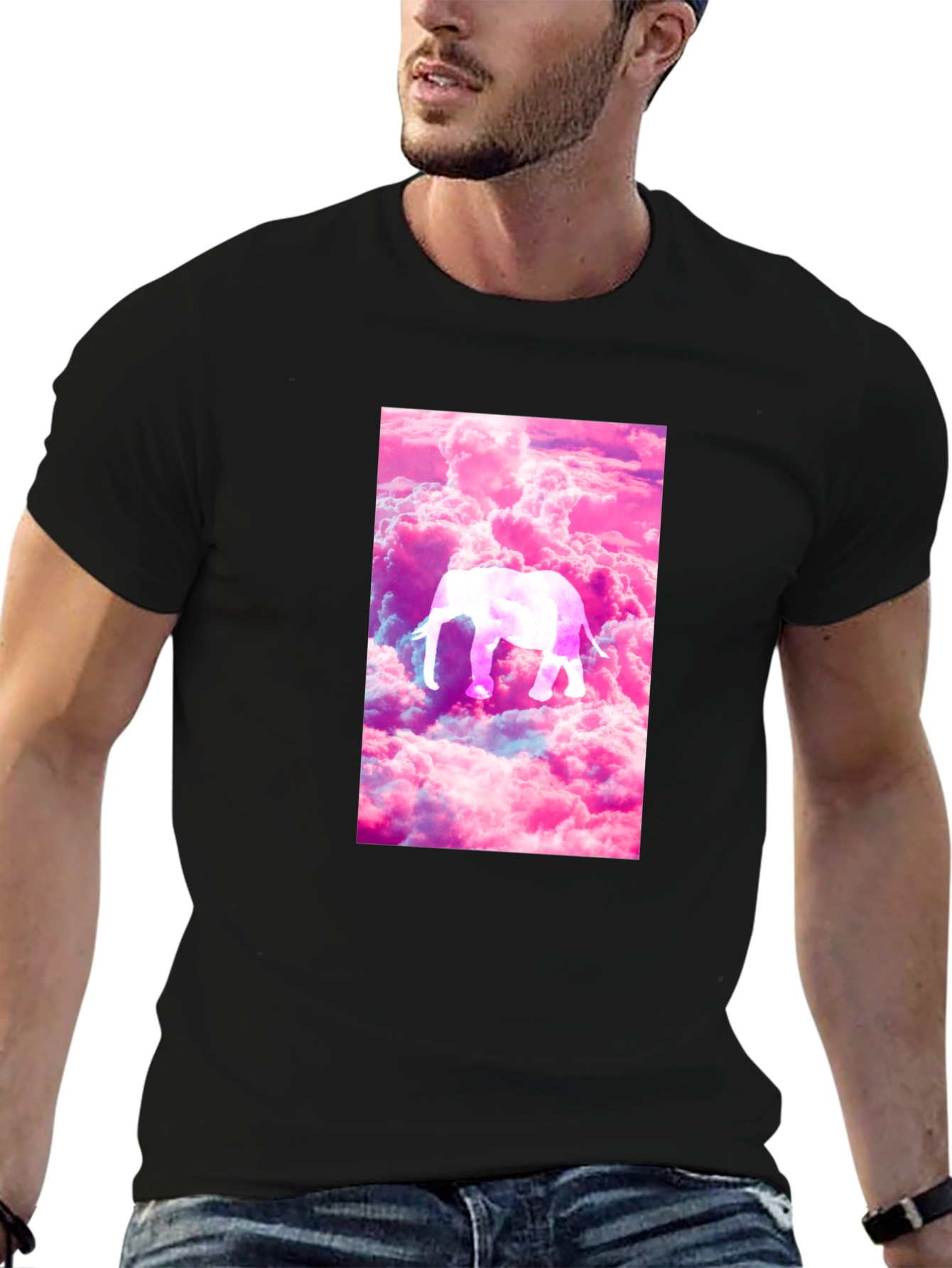 Elephant Cloud T-Shirt - Unique Graphic Tee