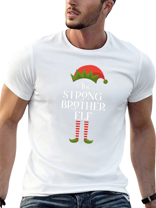 Strong Brother Elf Christmas T-Shirt
