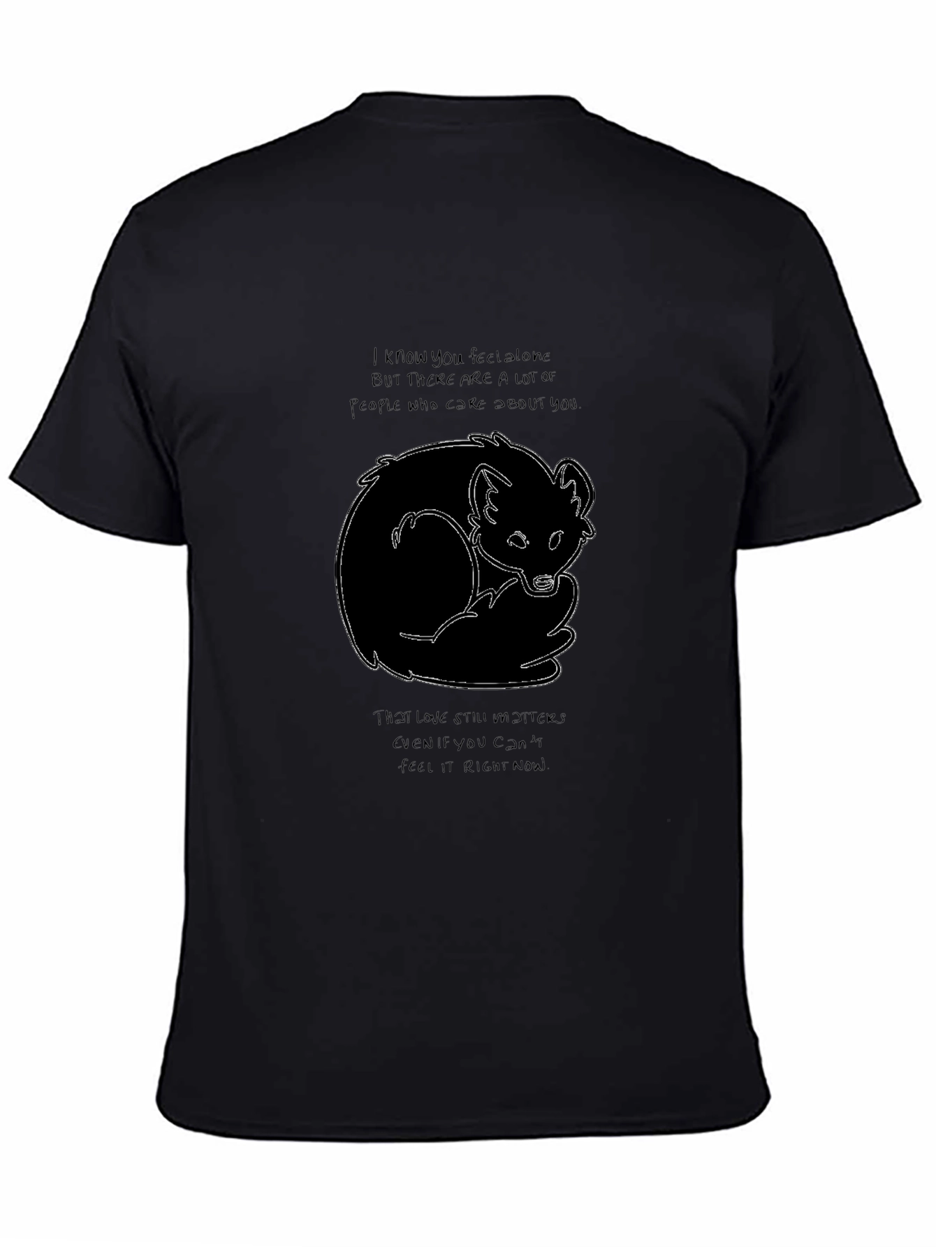 Comforting Fox Graphic T-Shirt - Feel the Love!