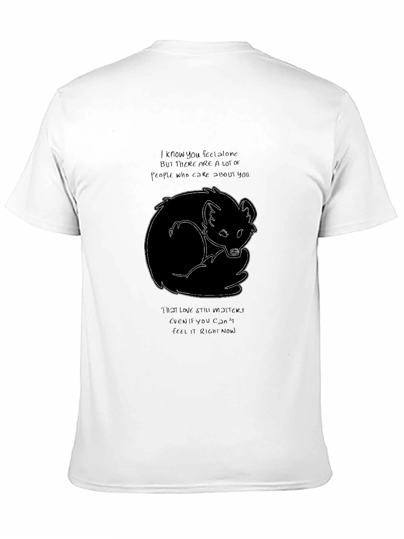 Comforting Fox Graphic T-Shirt - Feel the Love!
