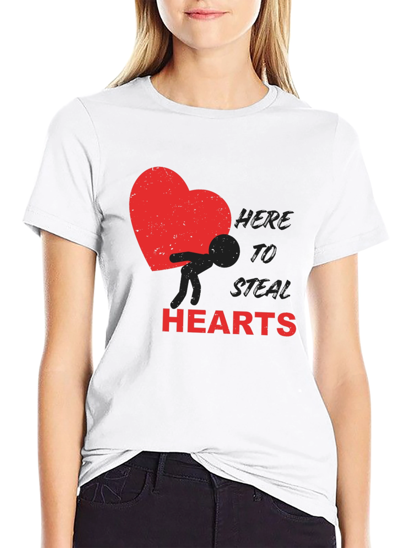 Here to Steal Hearts Graphic Tee
