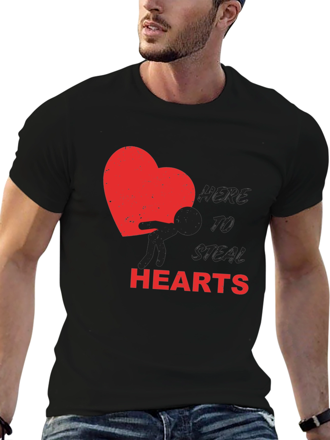Here to Steal Hearts Graphic Tee