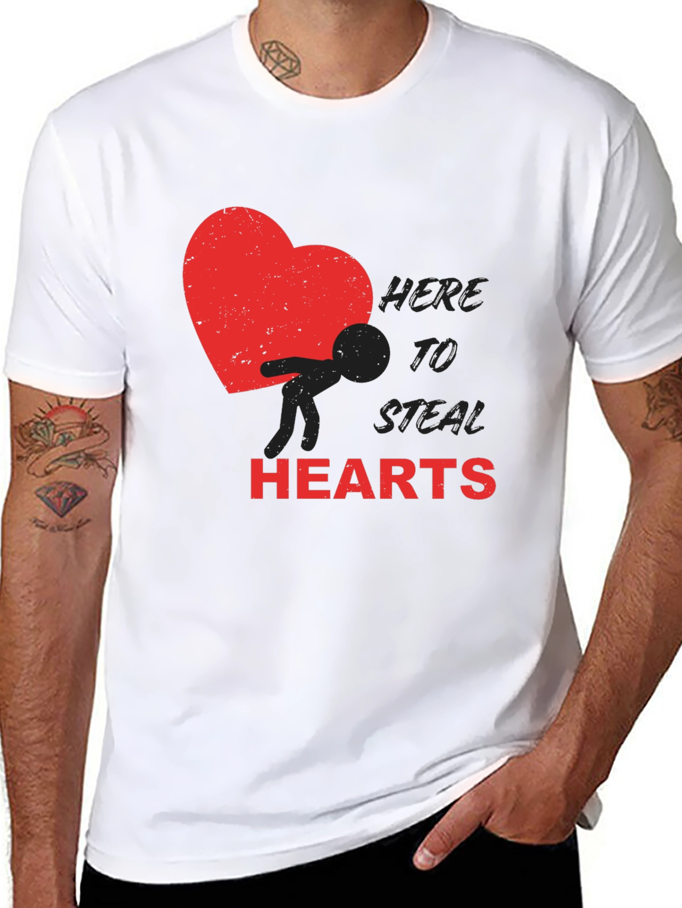 Here to Steal Hearts Graphic Tee