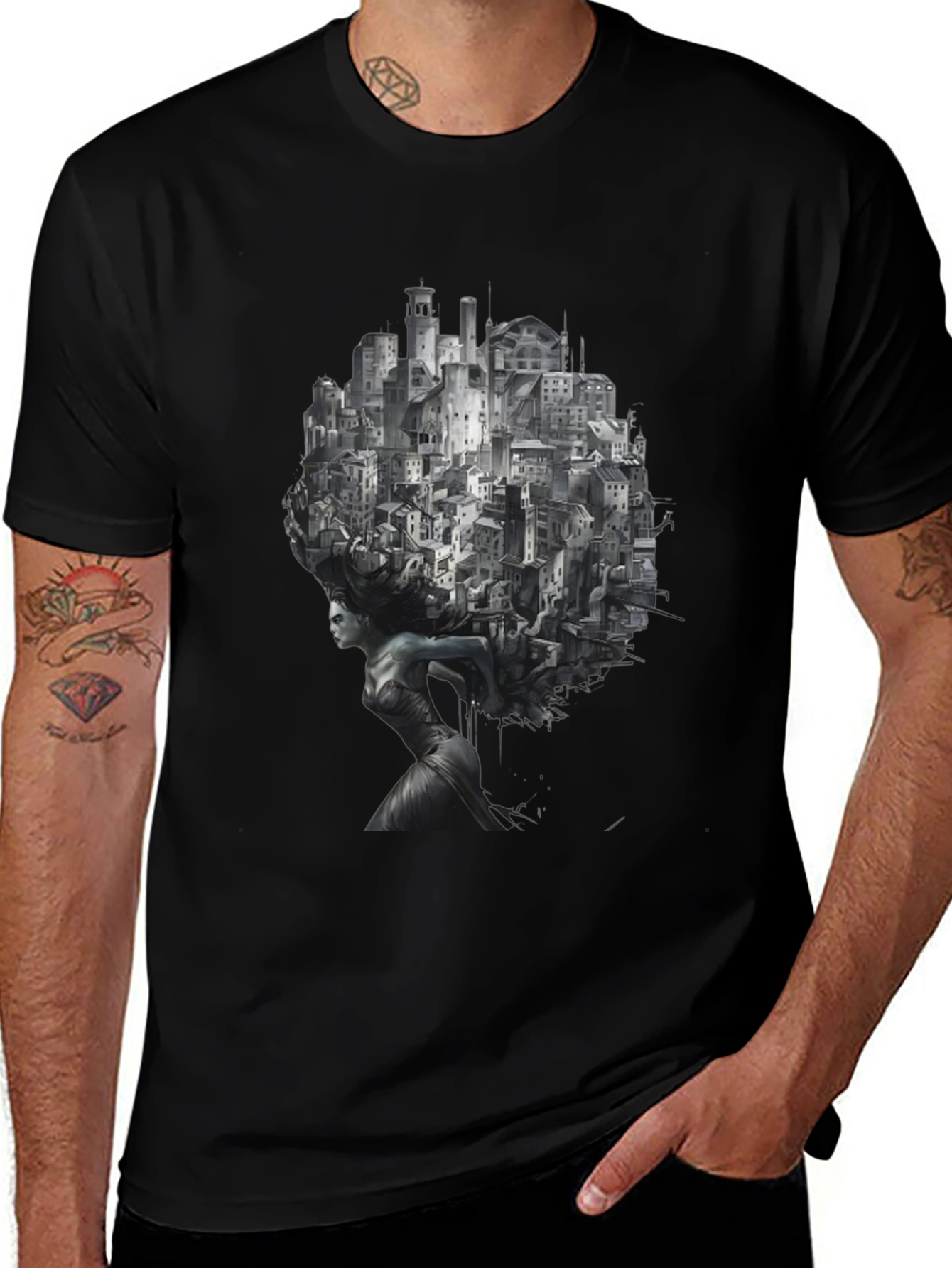 Urban Dreamscape Graphic T-Shirt