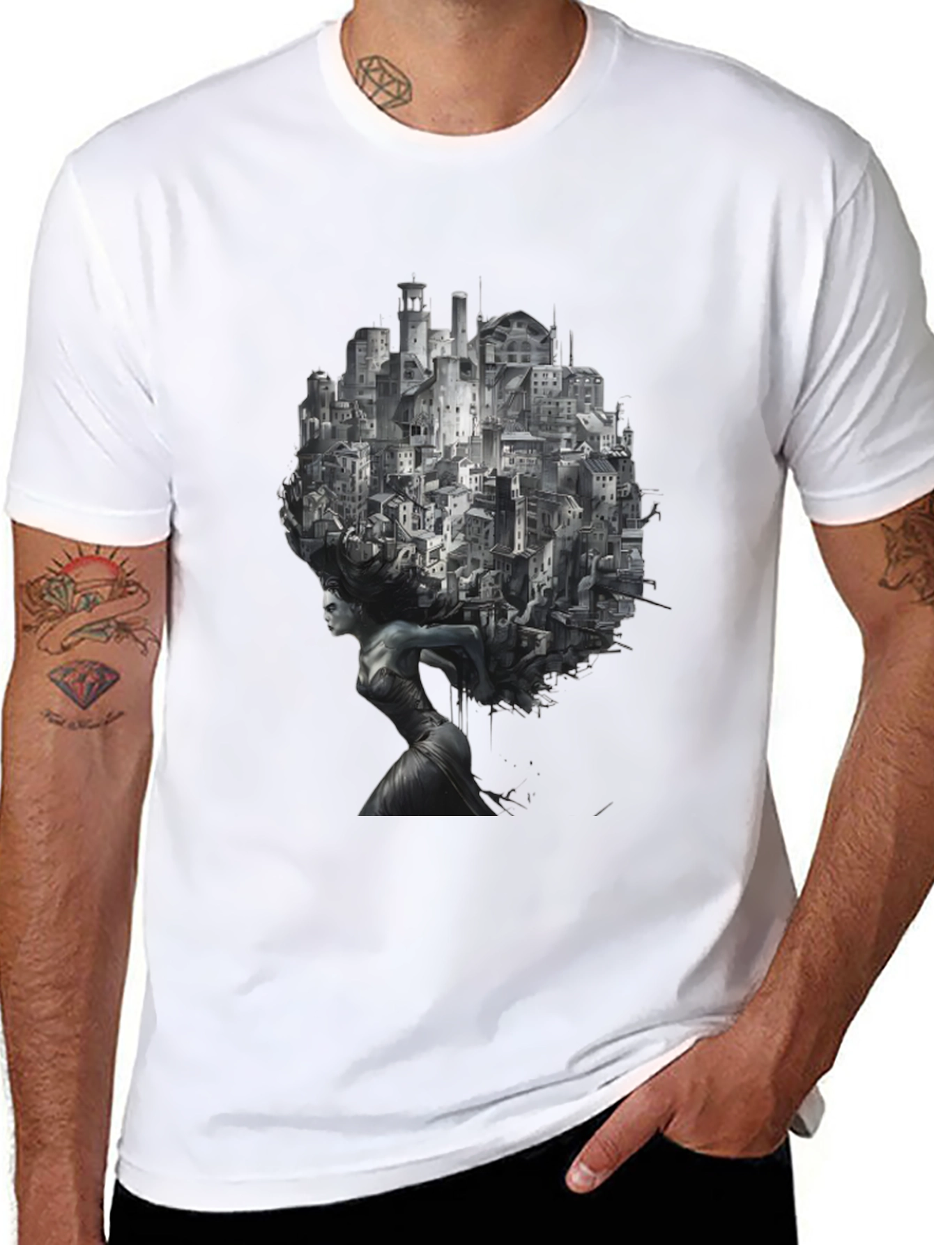 Urban Dreamscape Graphic T-Shirt