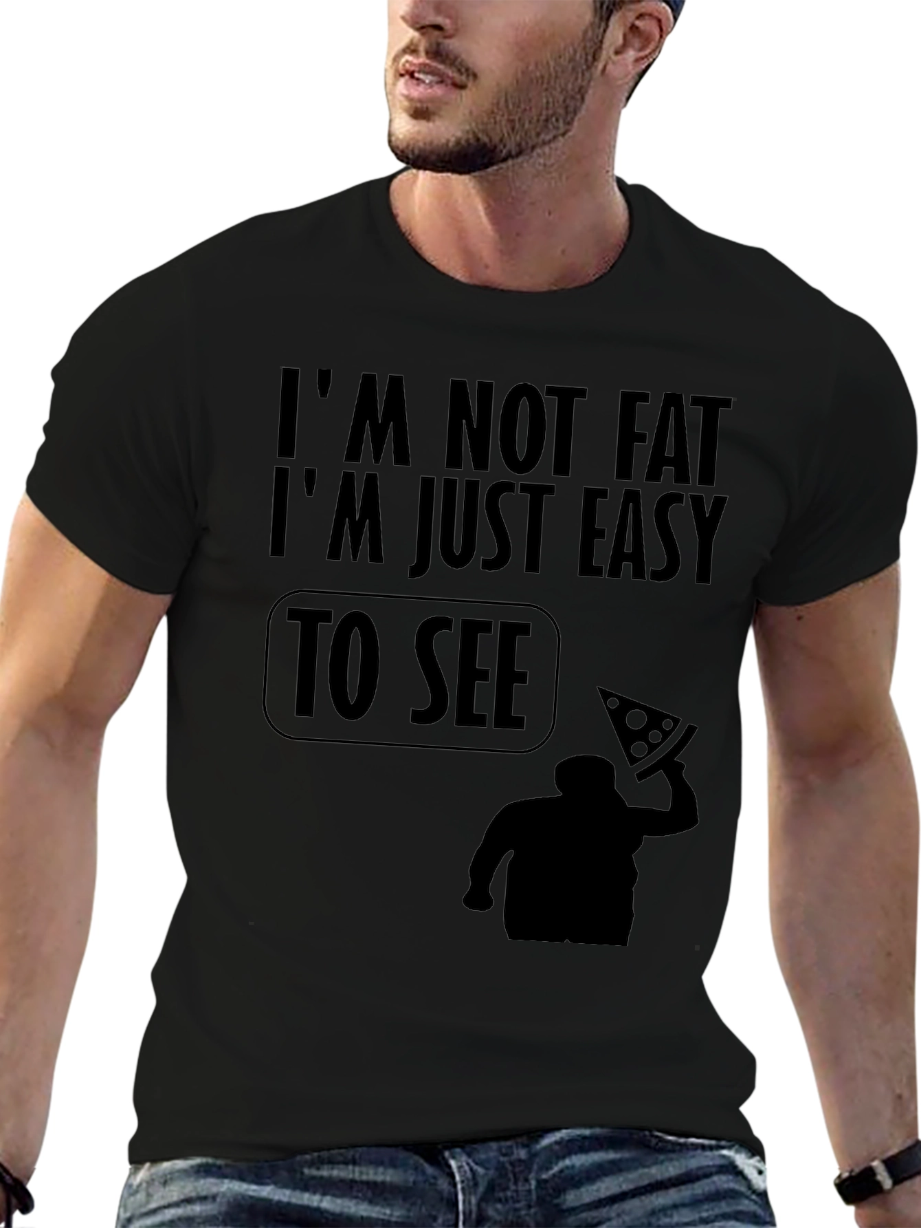Funny Easy to See Graphic Mens T-Shirt