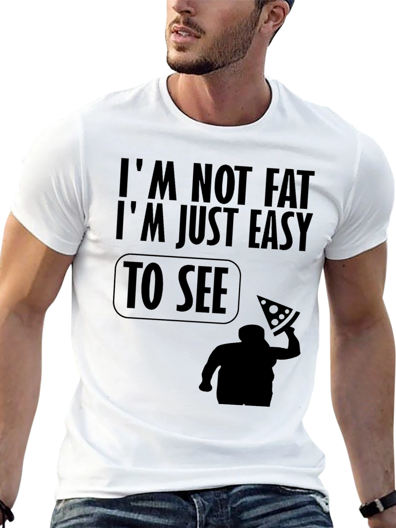 Funny Easy to See Graphic Mens T-Shirt