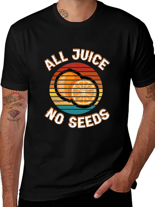 All Juice No Seeds Graphic Tee - Black