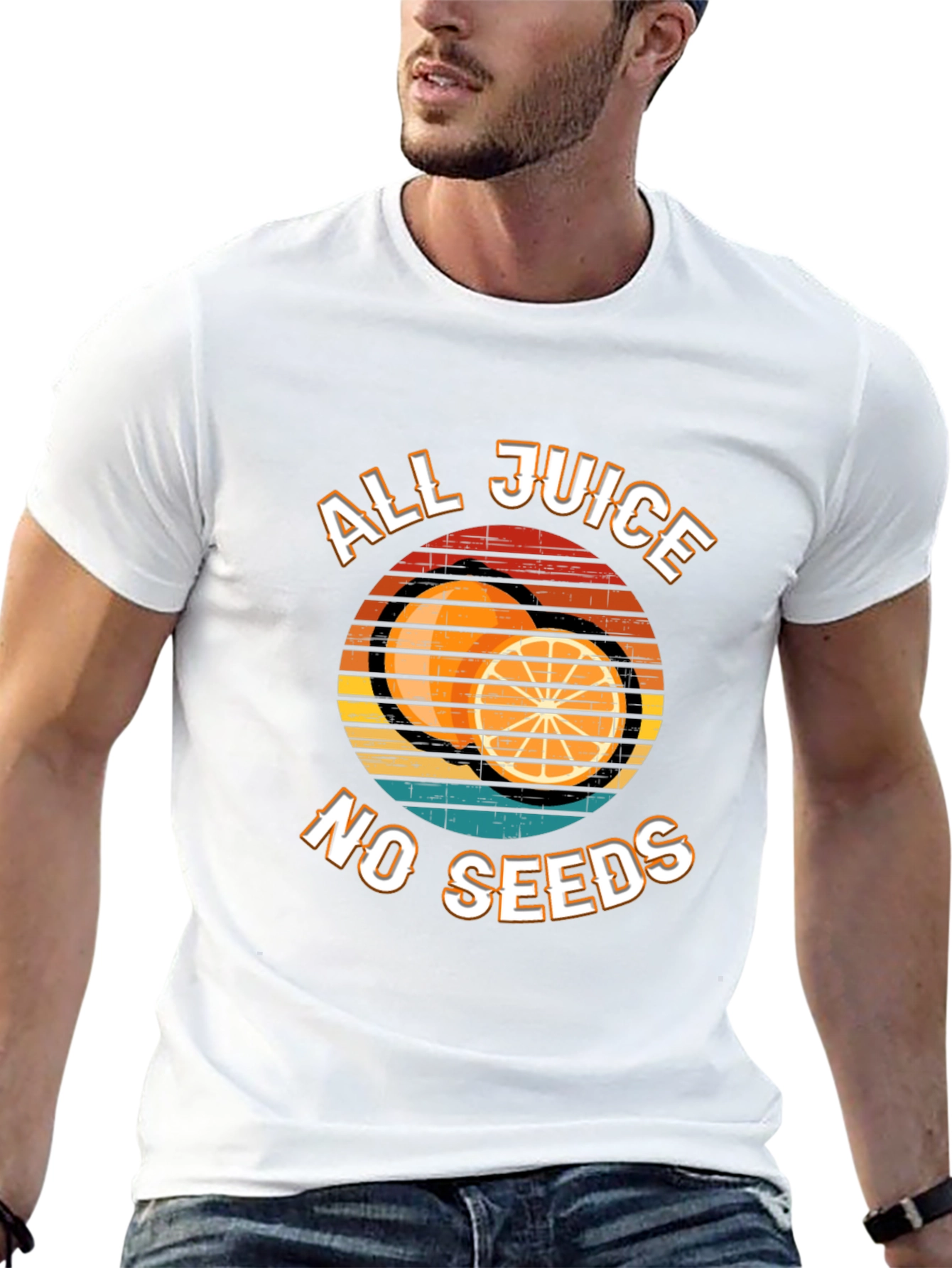 All Juice No Seeds Graphic Tee - Black