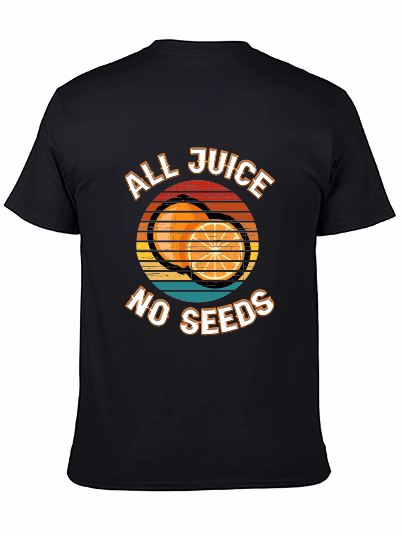 All Juice No Seeds Graphic Tee - Black