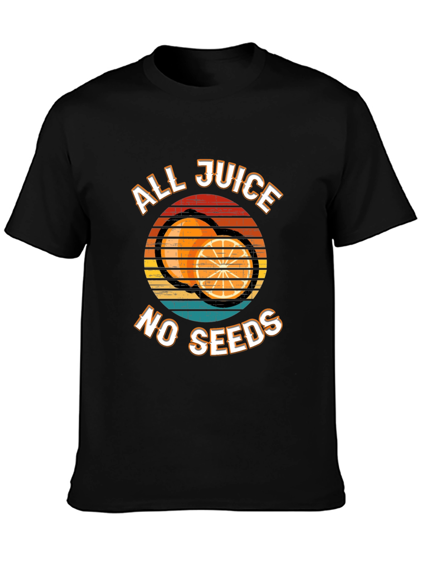 All Juice No Seeds Graphic Tee - Black
