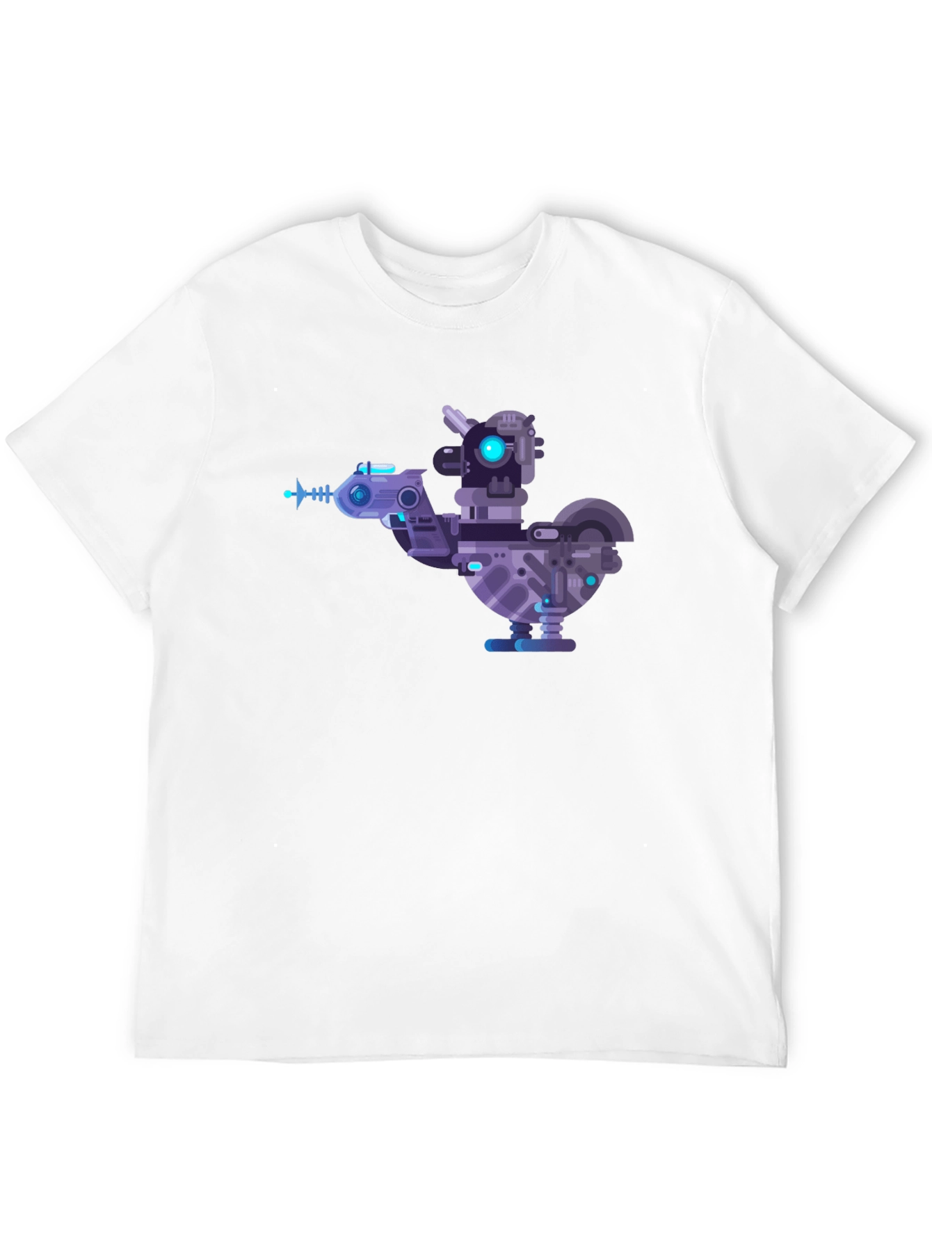 Cybernetic Chicken T-Shirt - Futuristic Robotic Bird Tee