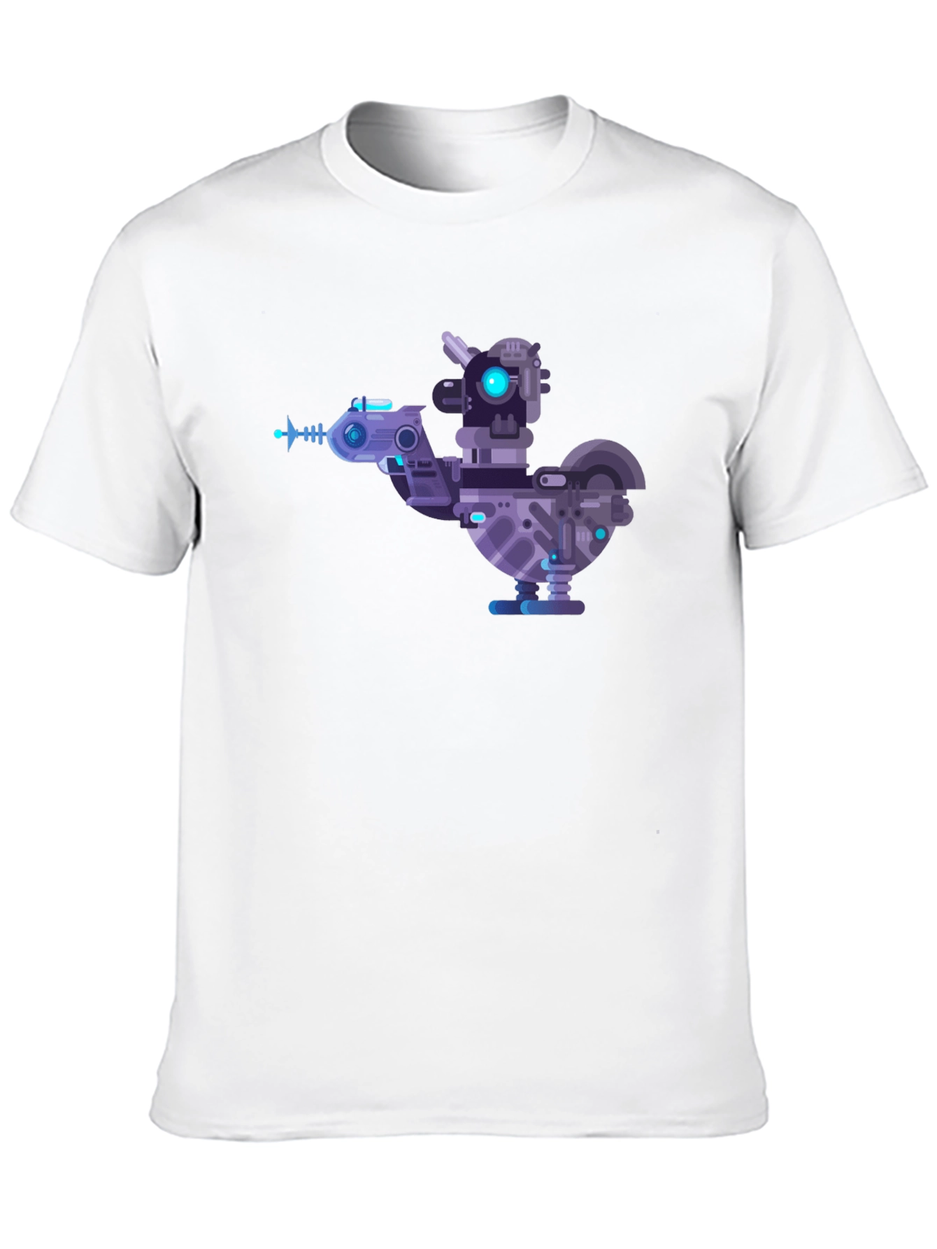 Cybernetic Chicken T-Shirt - Futuristic Robotic Bird Tee