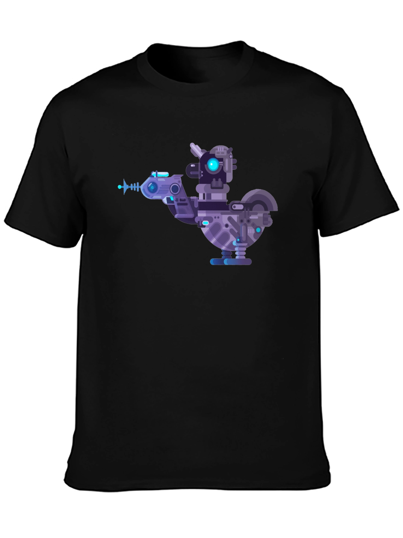 Cybernetic Chicken T-Shirt - Futuristic Robotic Bird Tee