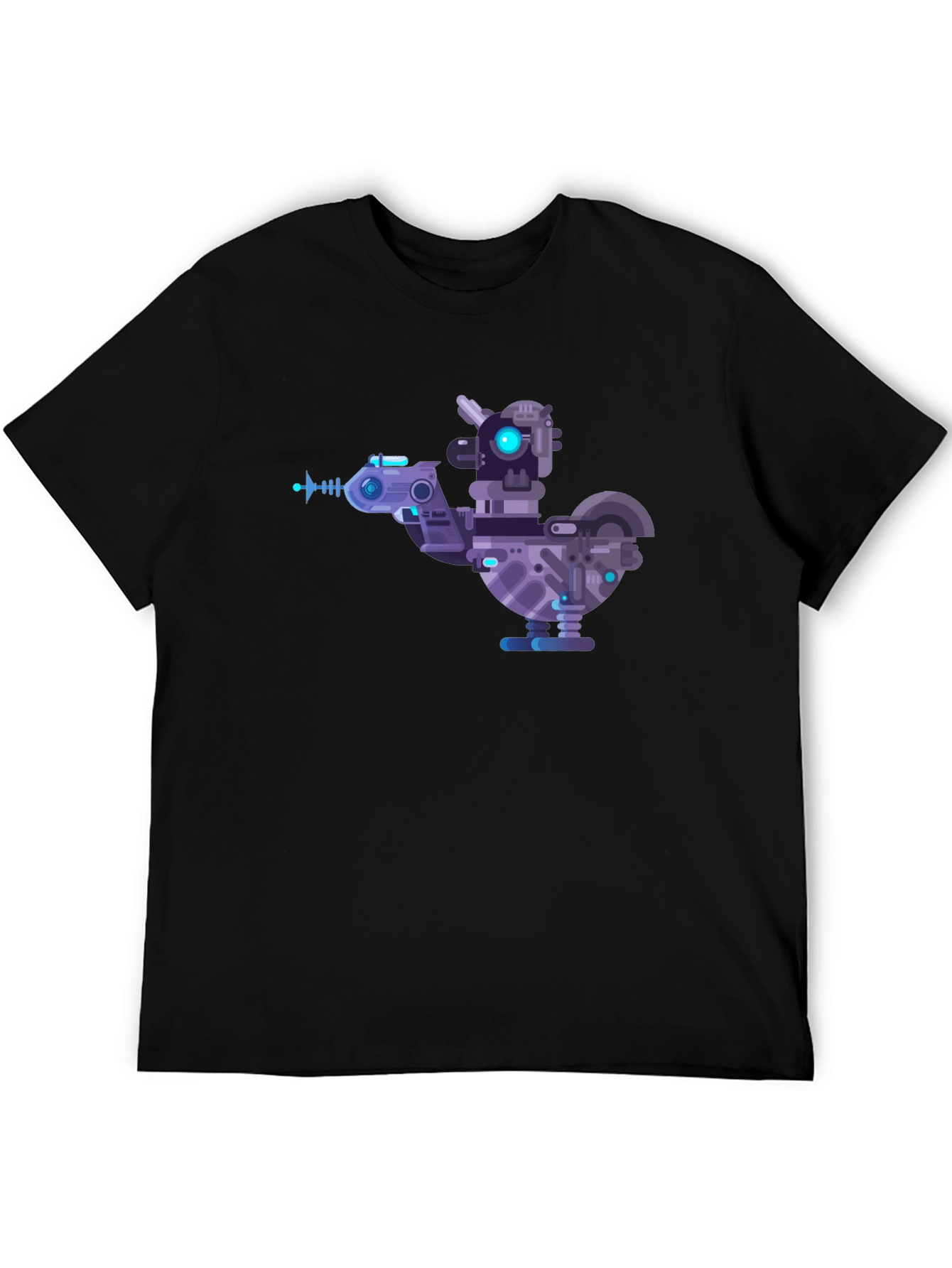 Cybernetic Chicken T-Shirt - Futuristic Robotic Bird Tee