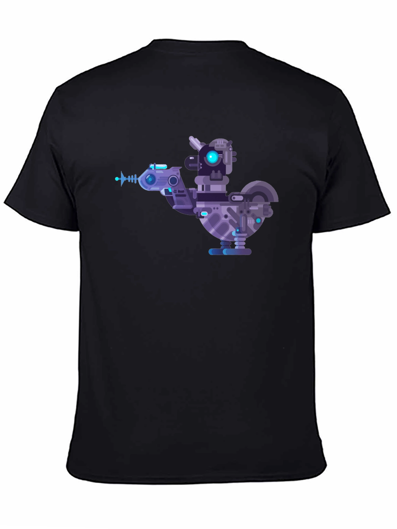 Cybernetic Chicken T-Shirt - Futuristic Robotic Bird Tee