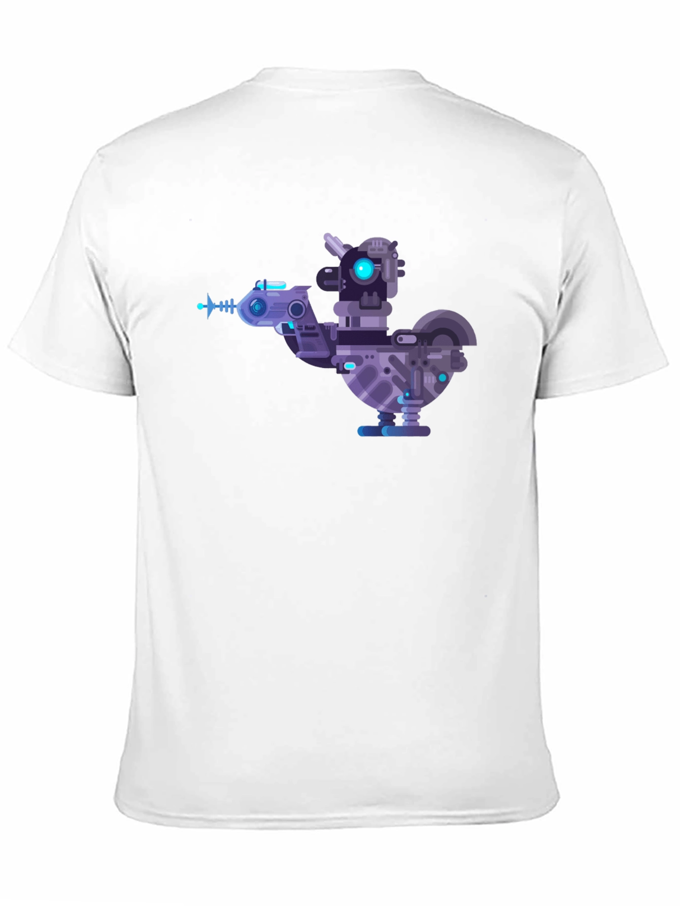 Cybernetic Chicken T-Shirt - Futuristic Robotic Bird Tee