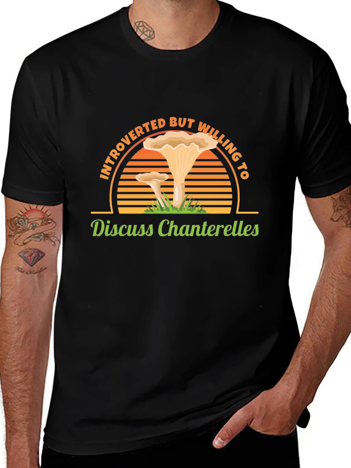 Introverted Chanterelle Mushroom T-Shirt
