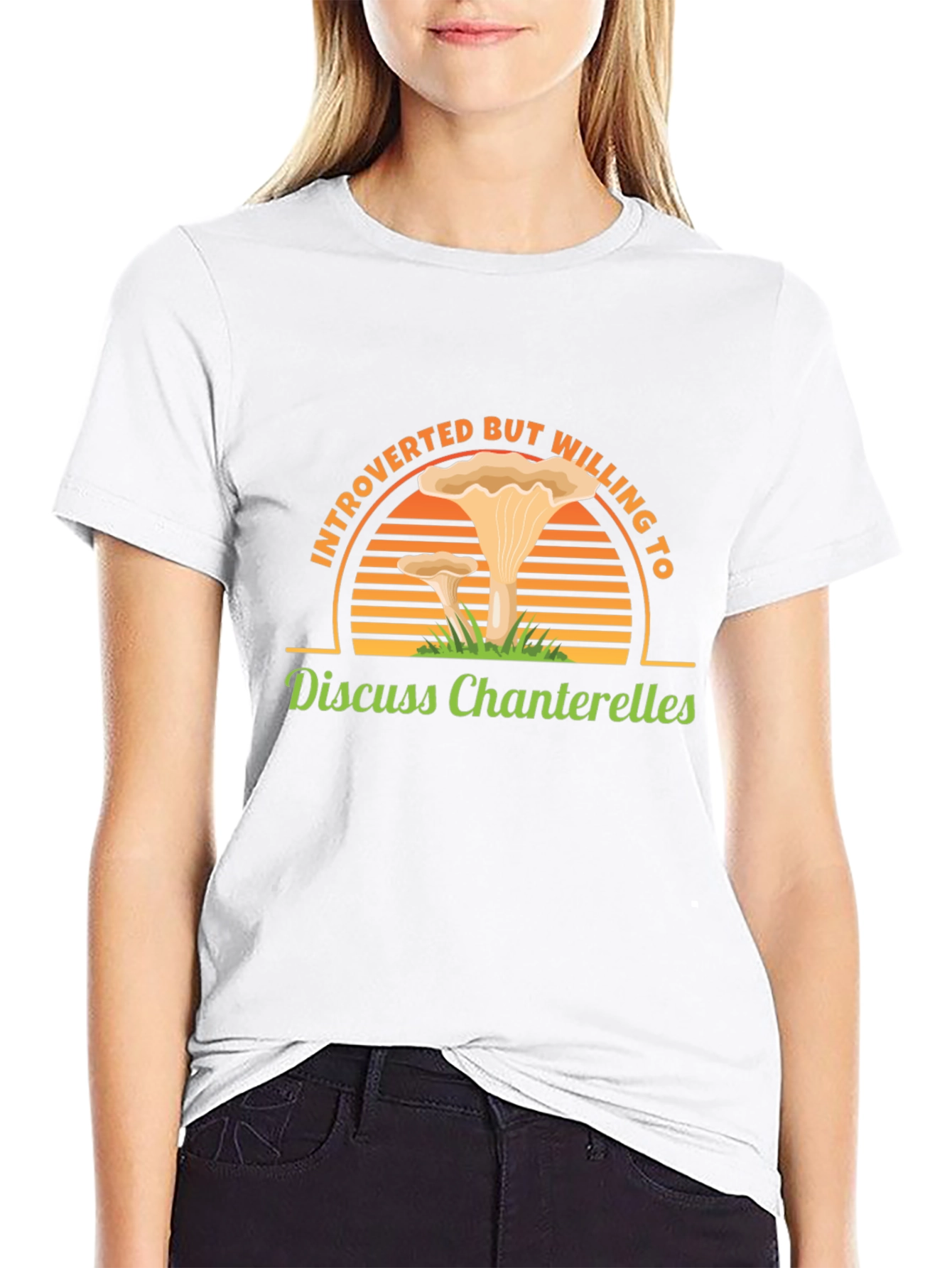 Introverted Chanterelle Mushroom T-Shirt
