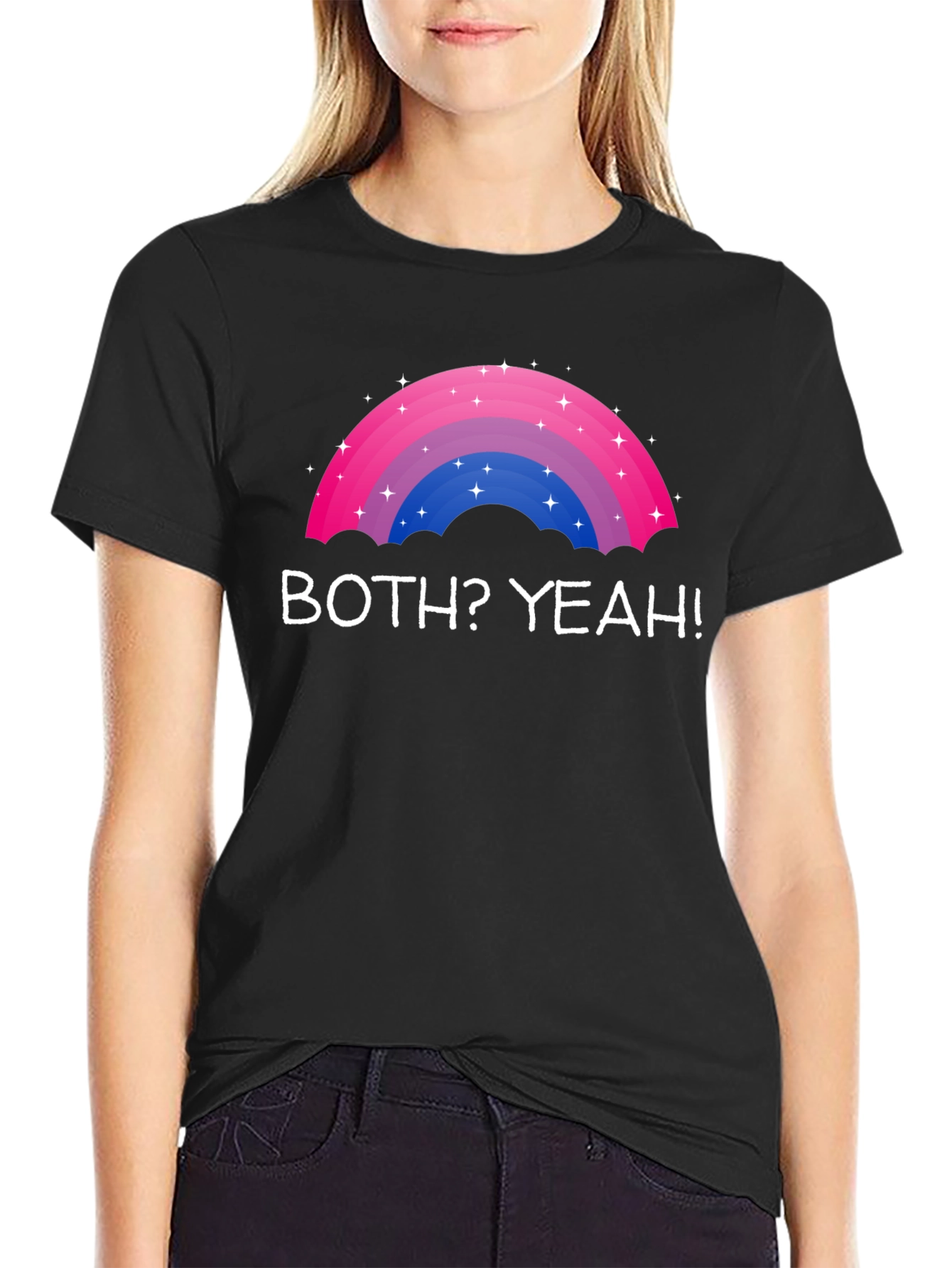 Bisexual Pride Rainbow T-Shirt - Both? Yeah!