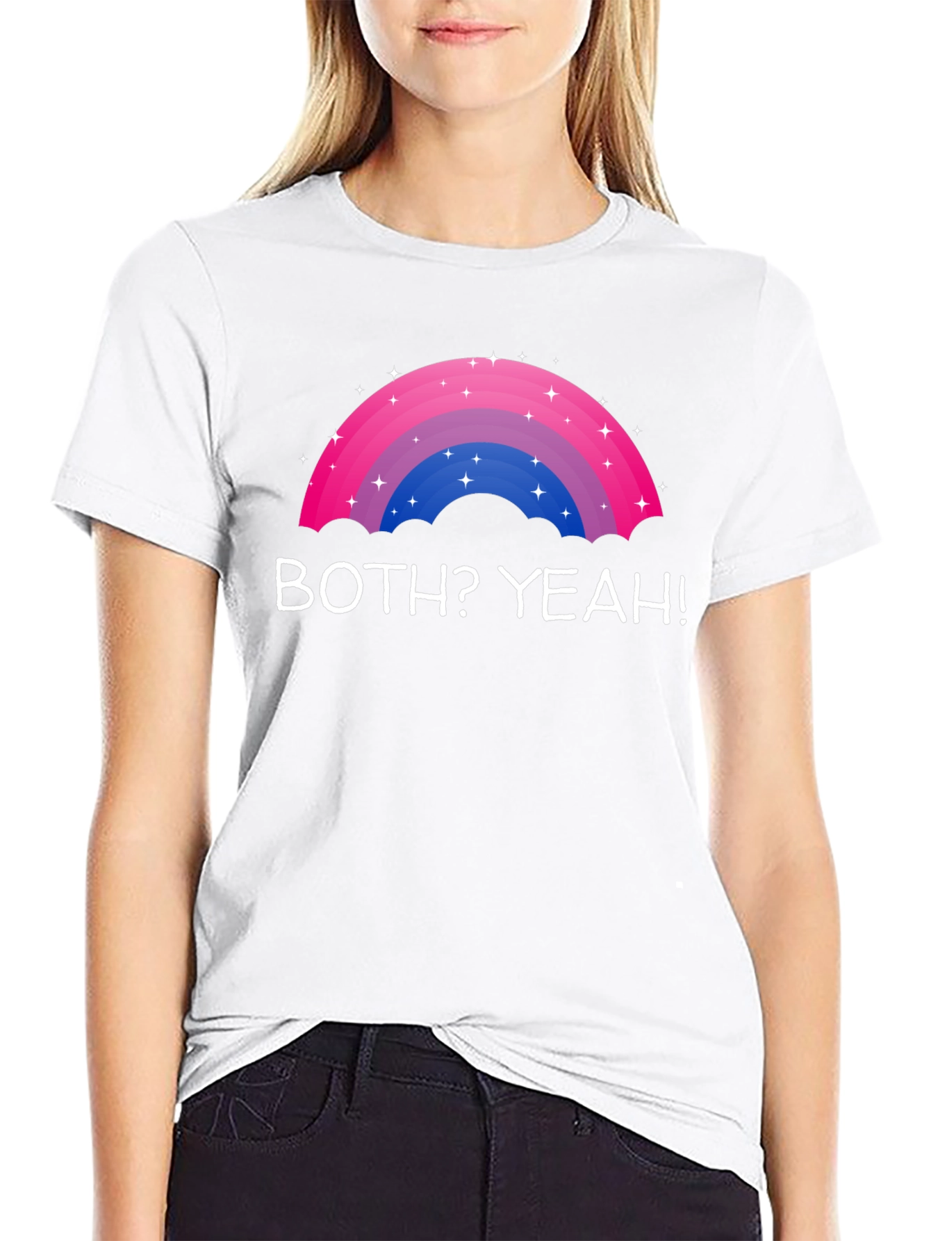 Bisexual Pride Rainbow T-Shirt - Both? Yeah!