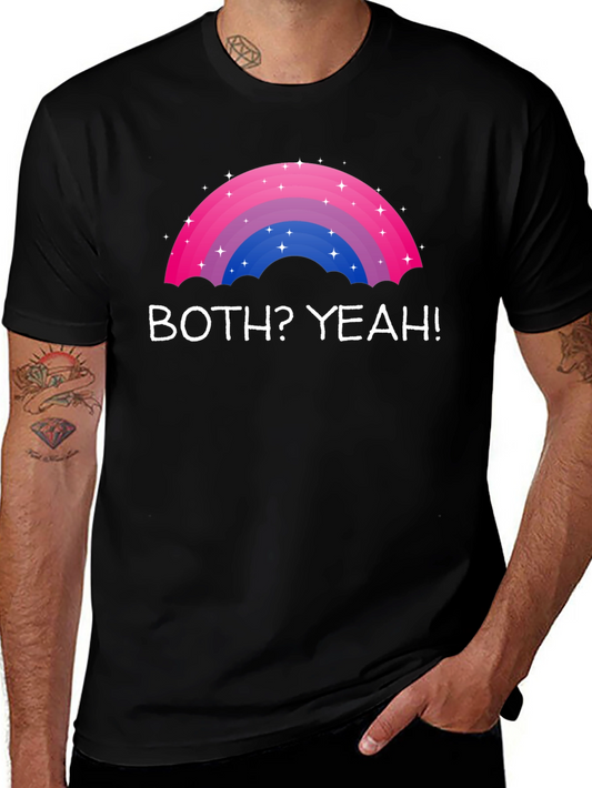 Bisexual Pride Rainbow T-Shirt - Both? Yeah!