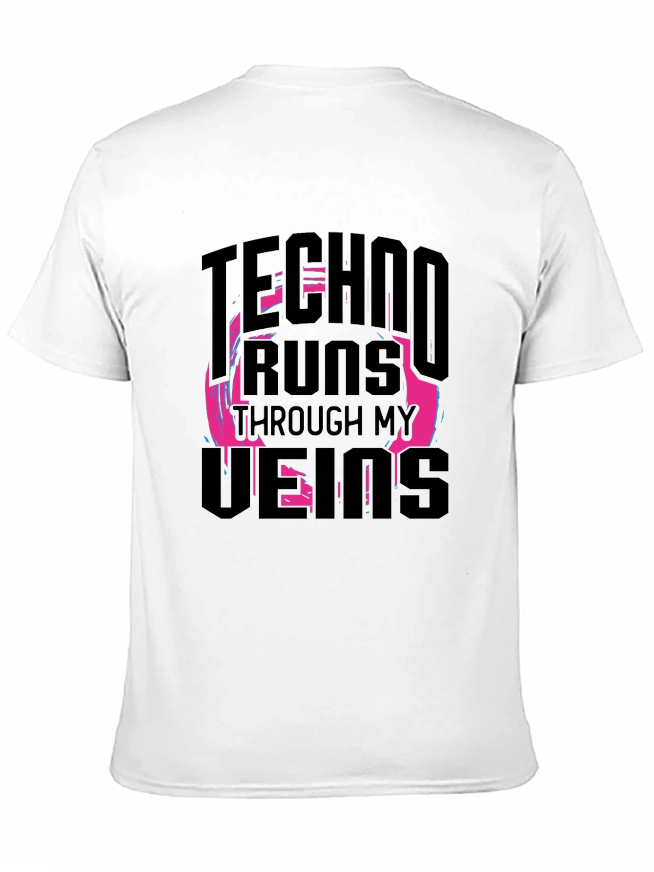 Techno Runs Through My Veins Graphic T-Shirt