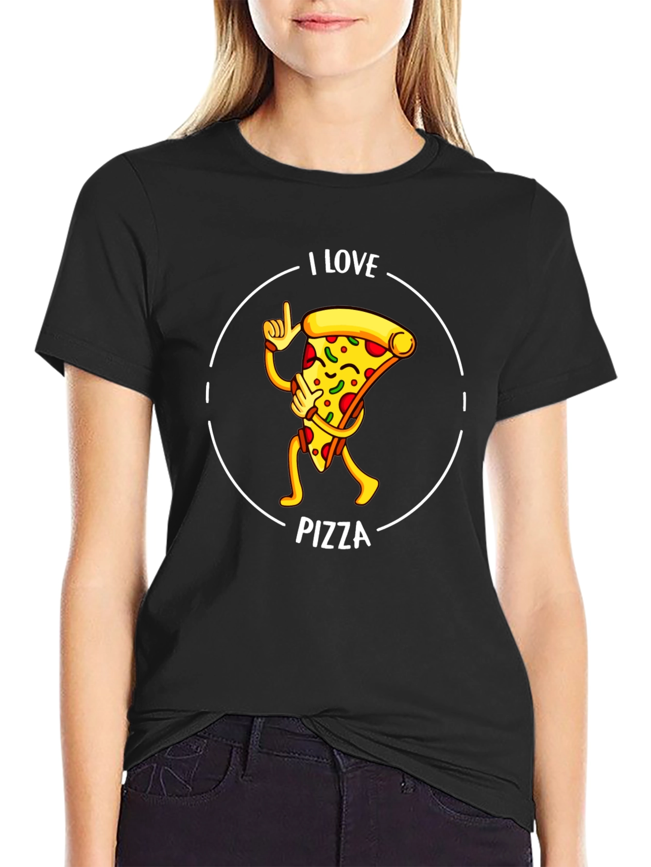 I Love Pizza Graphic T-Shirt