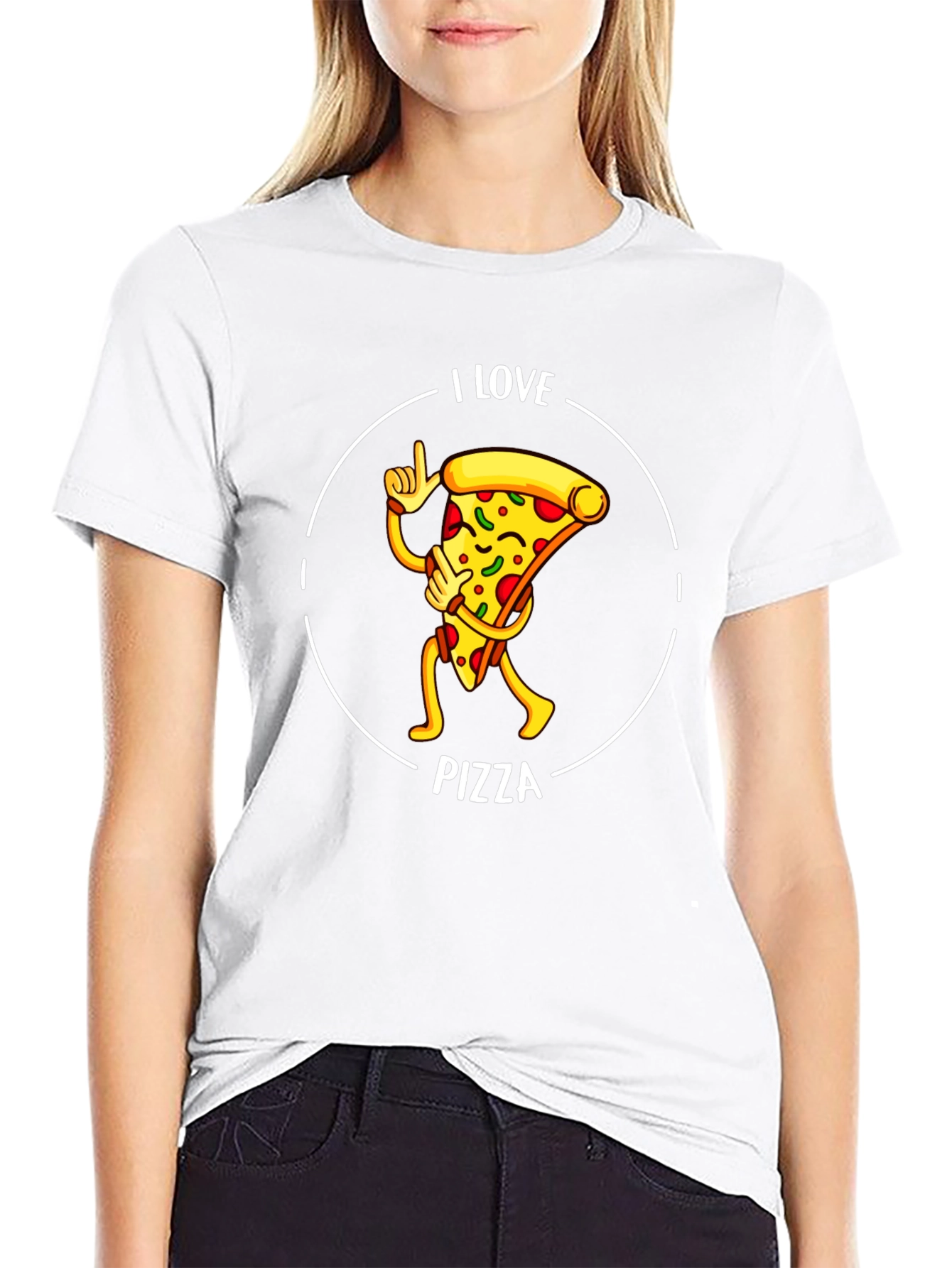 I Love Pizza Graphic T-Shirt