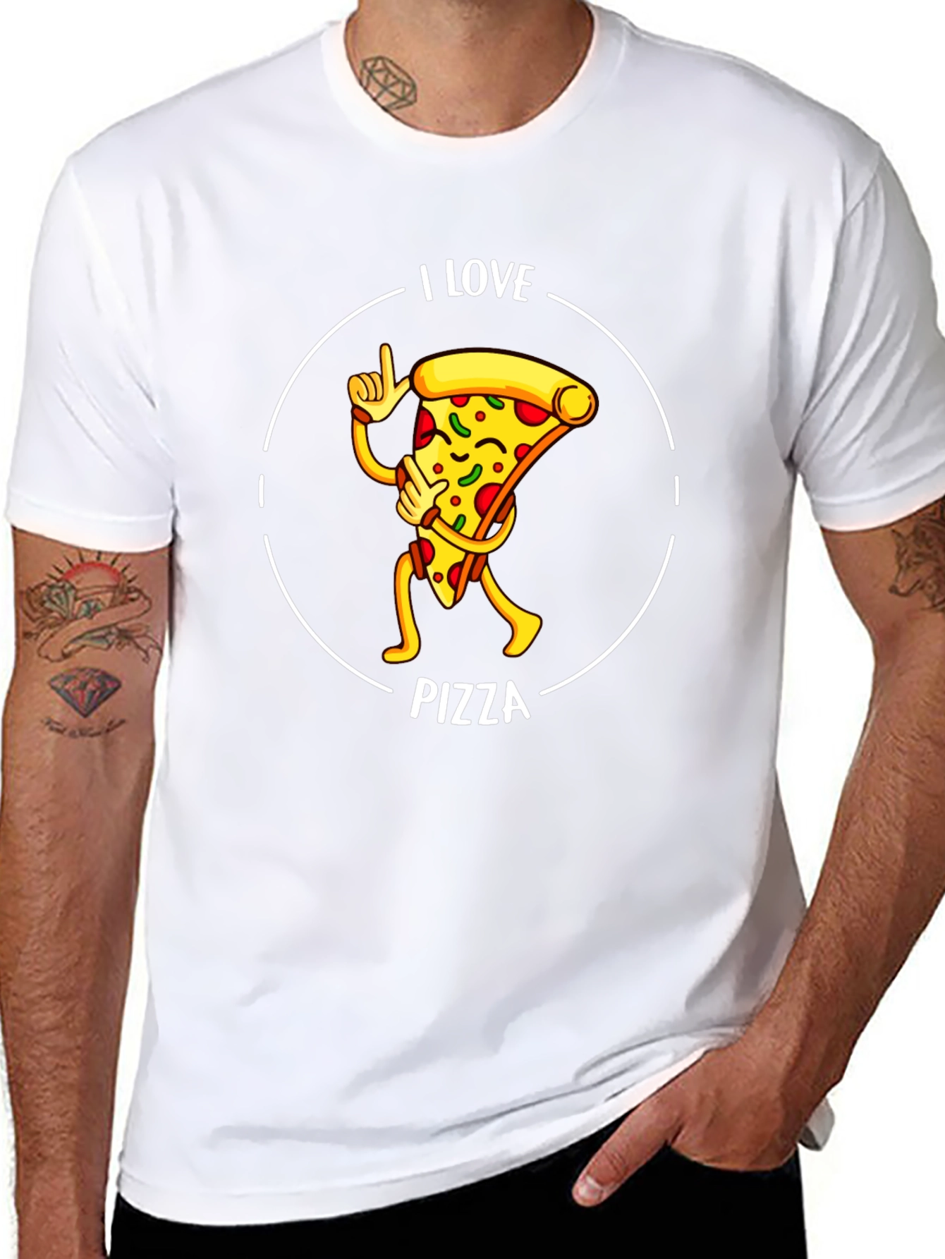 I Love Pizza Graphic T-Shirt