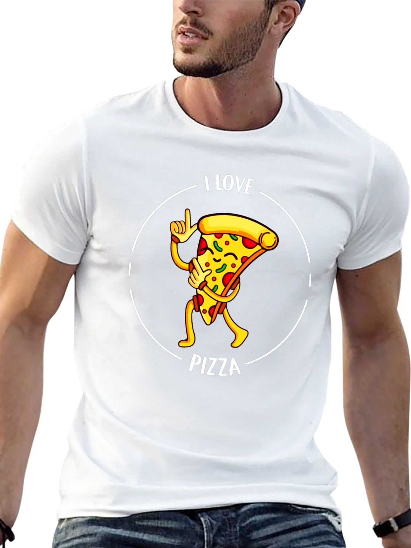I Love Pizza Graphic T-Shirt