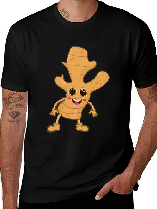 Ginger Character Black T-Shirt