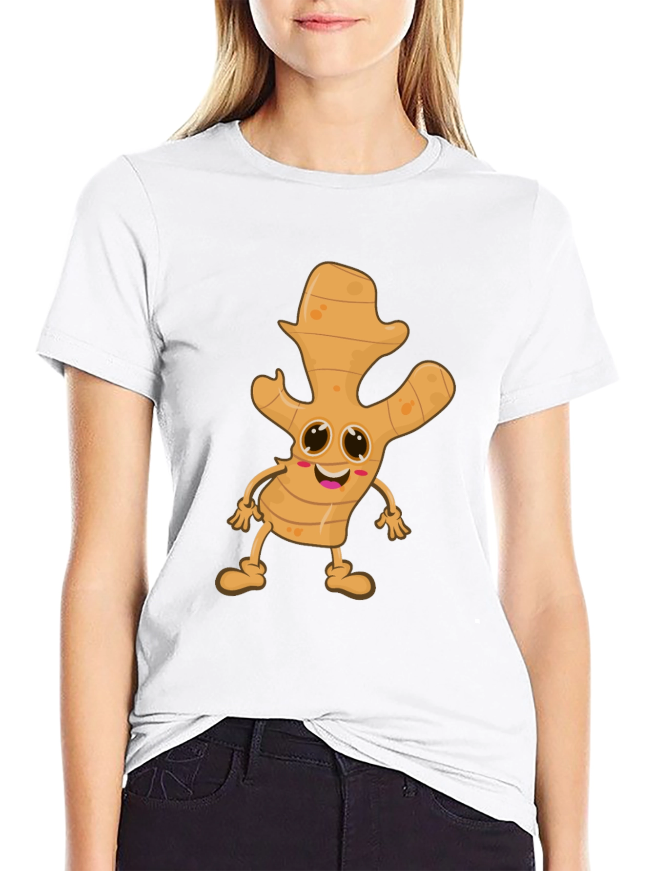 Ginger Character Black T-Shirt