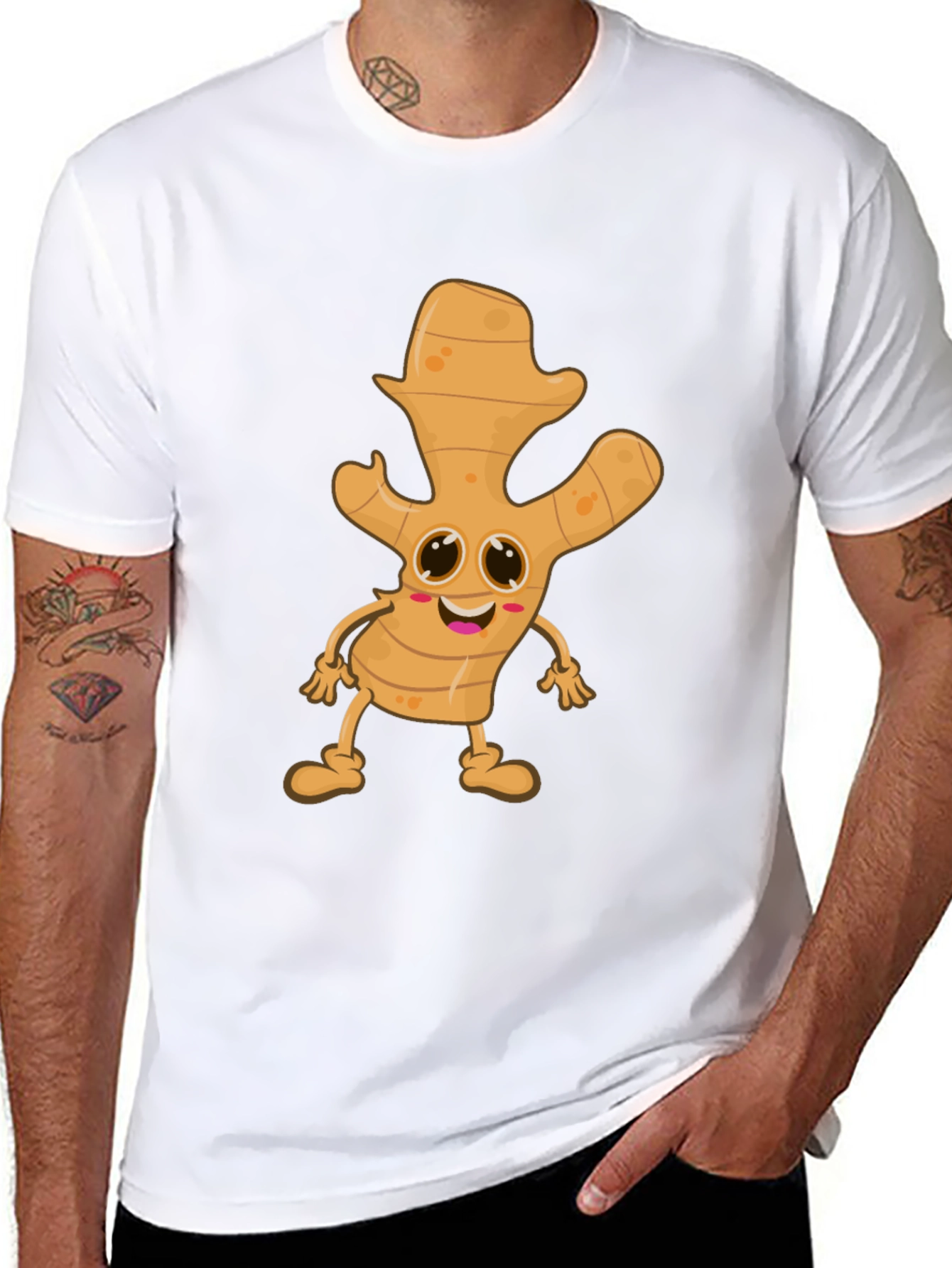 Ginger Character Black T-Shirt