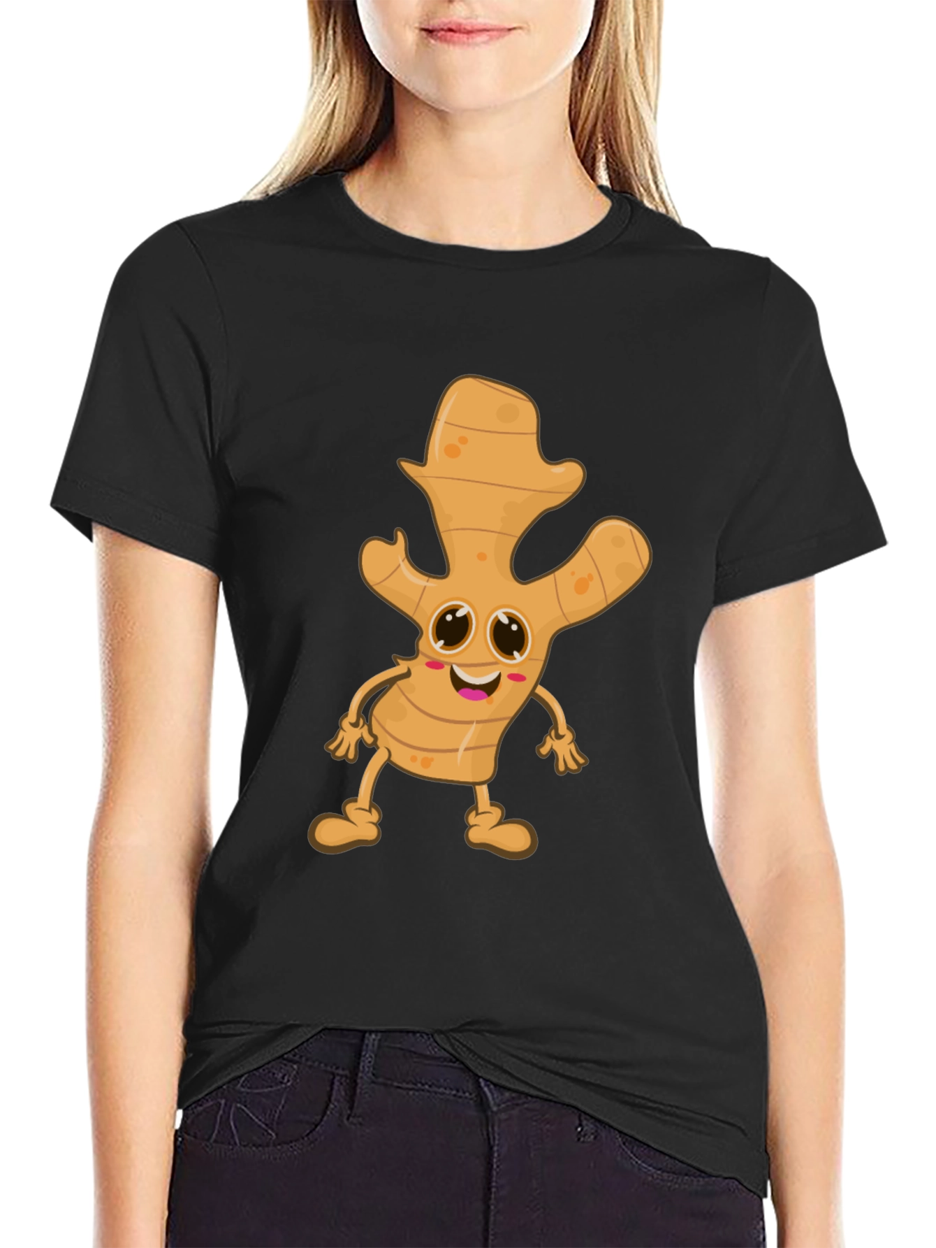 Ginger Character Black T-Shirt