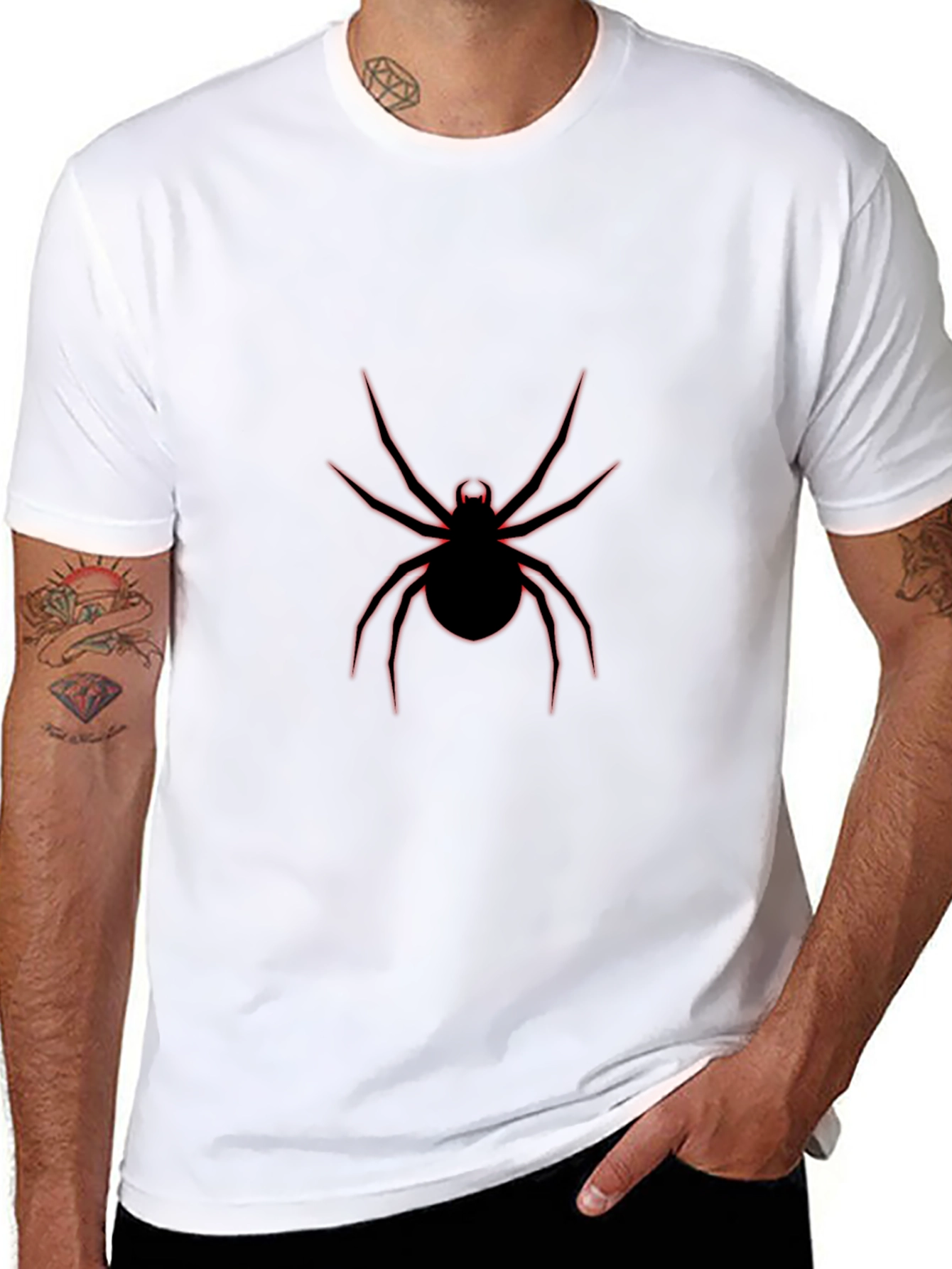 Black Spider Graphic Tee - Bold & Edgy Style