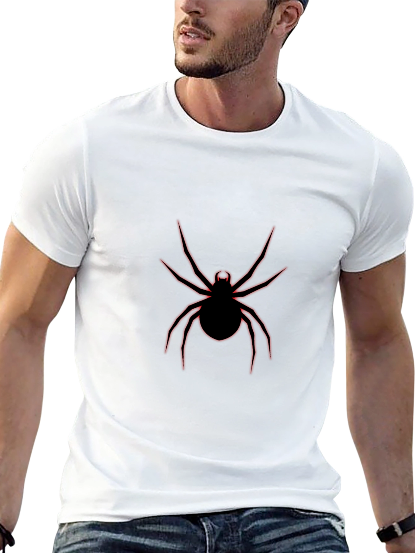 Black Spider Graphic Tee - Bold & Edgy Style